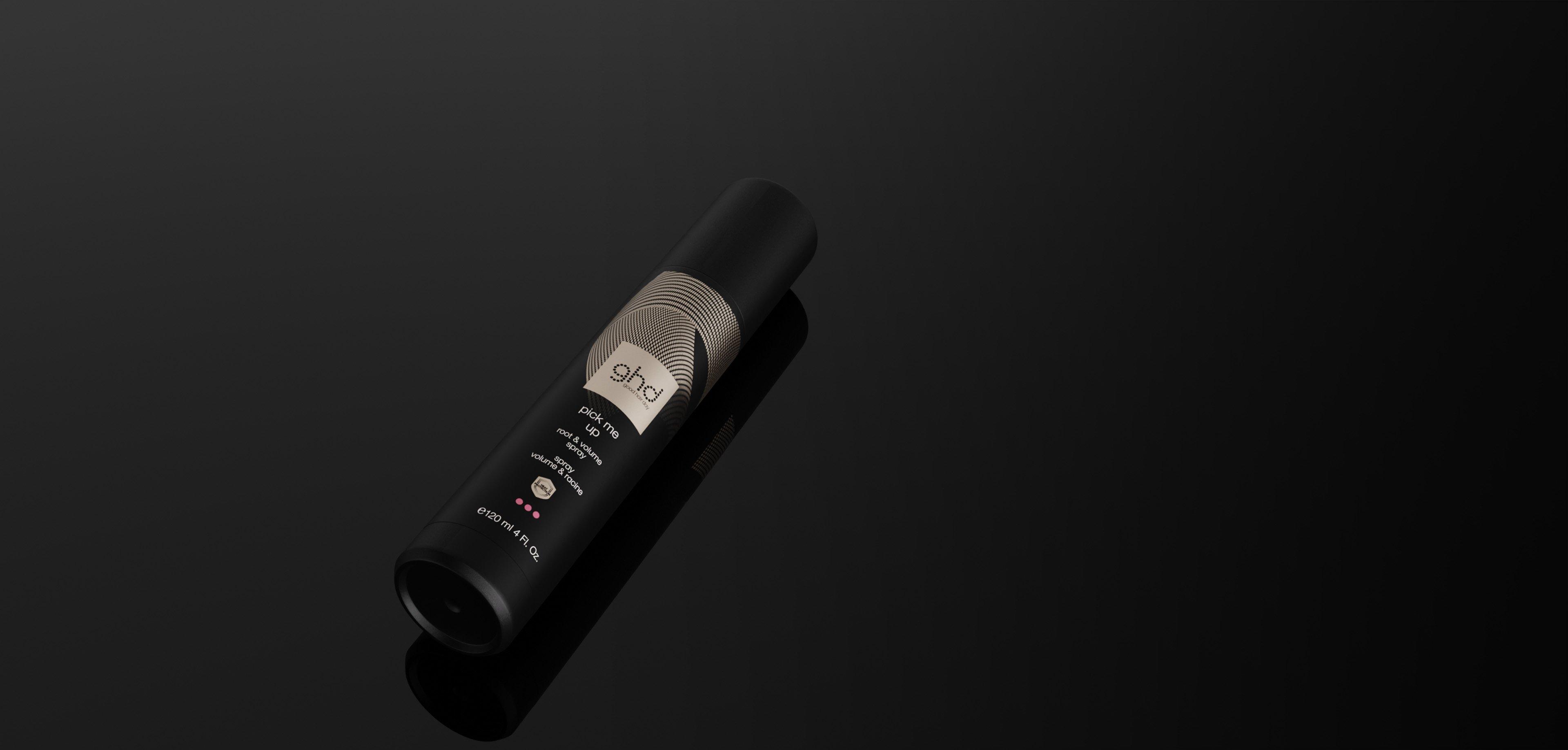 Coffret ghd Speed preto com escova e spray para volume