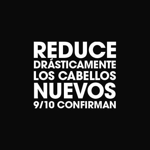 Reducción de cabellos nuevos con la laca