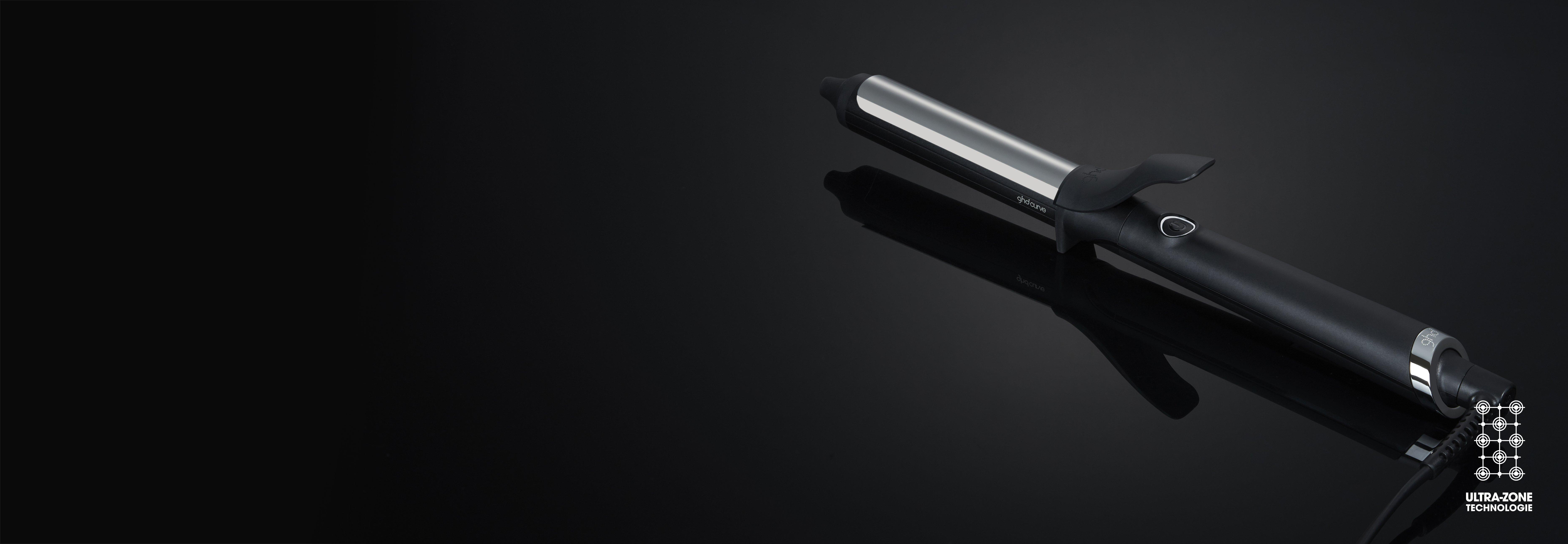 ghd curve® classic curl tong auf dunklem Hintergrund