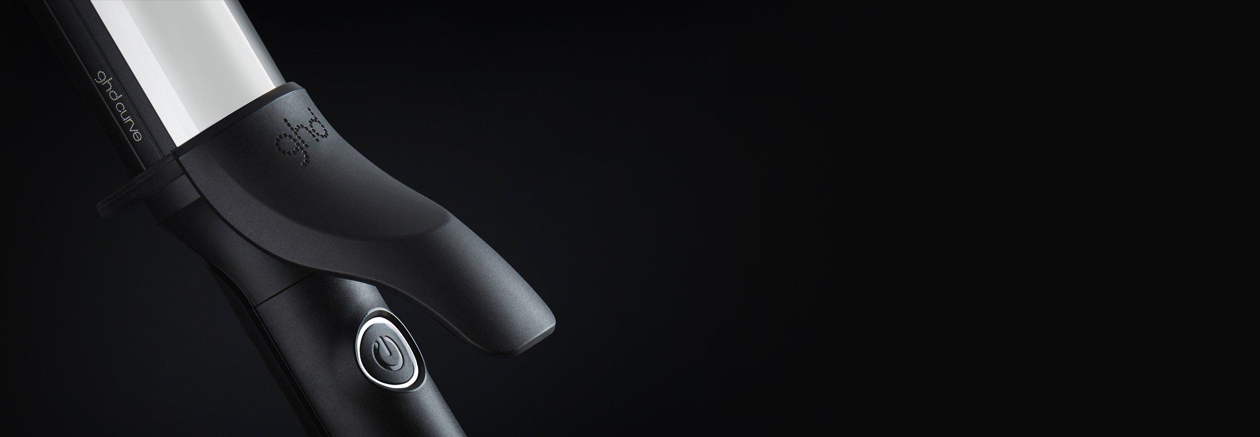 ghd soft curl iron lever close-up