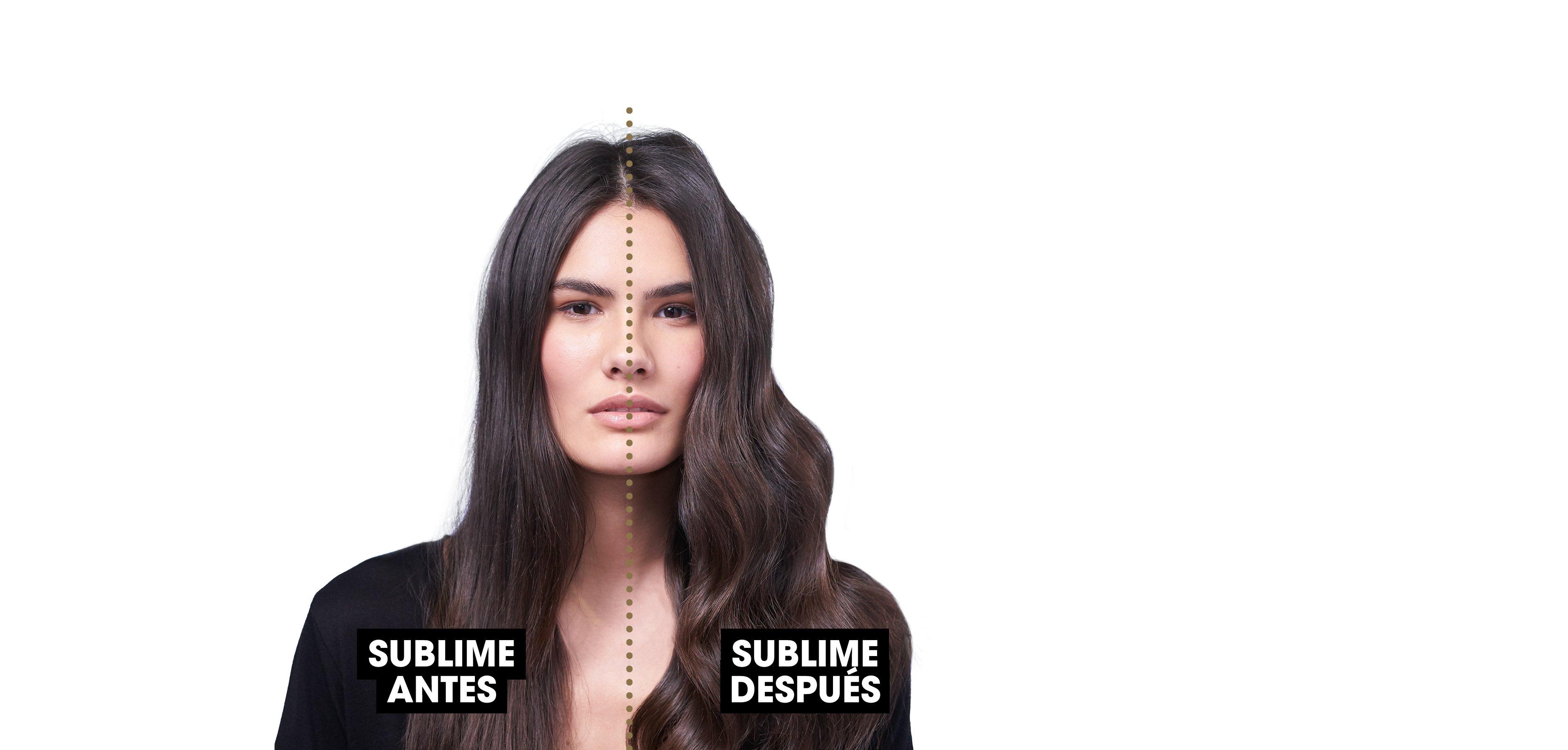 antes y despues ondas con volumen con ghd