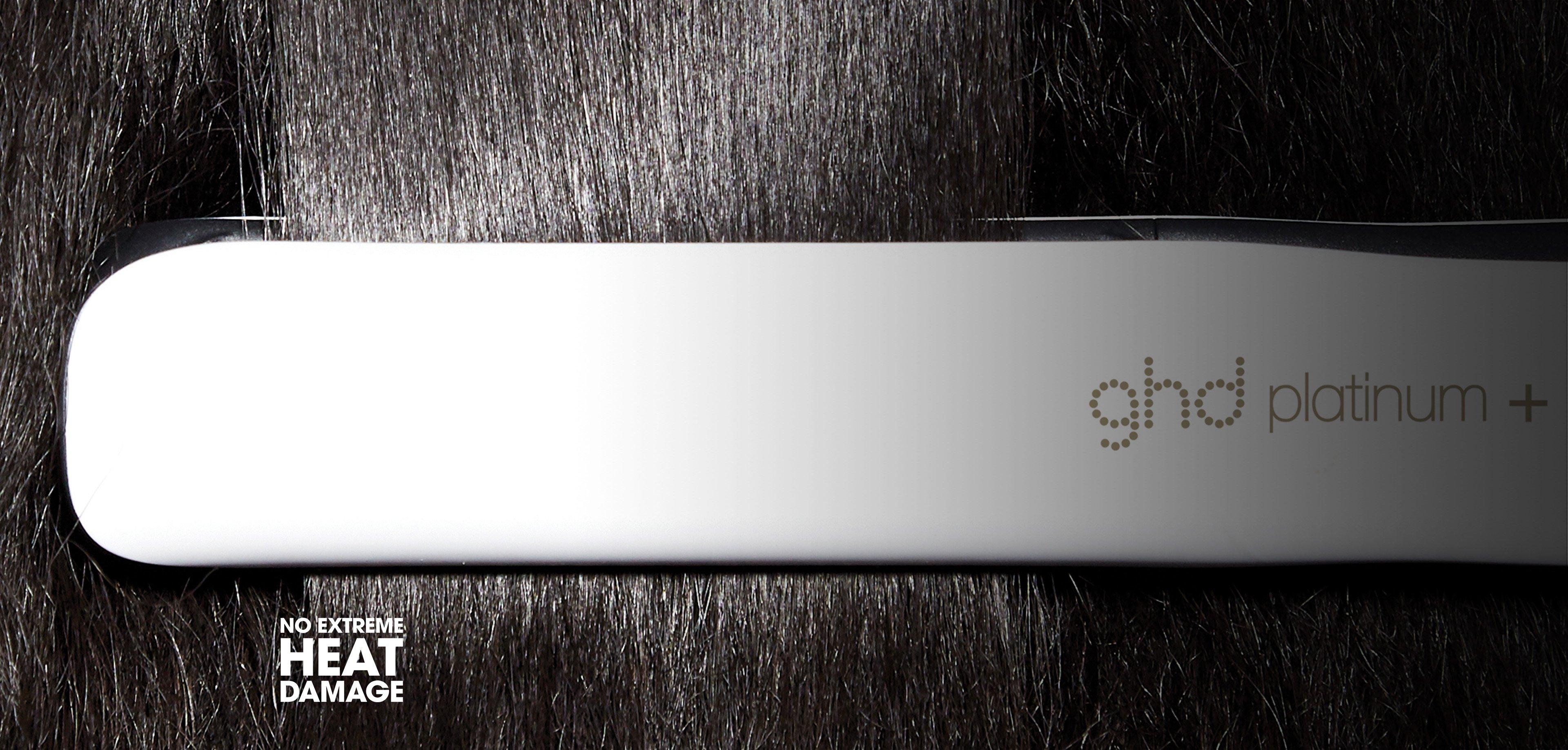 ghd Platinum+ Professional Hair Straightener (26mm plate) White
