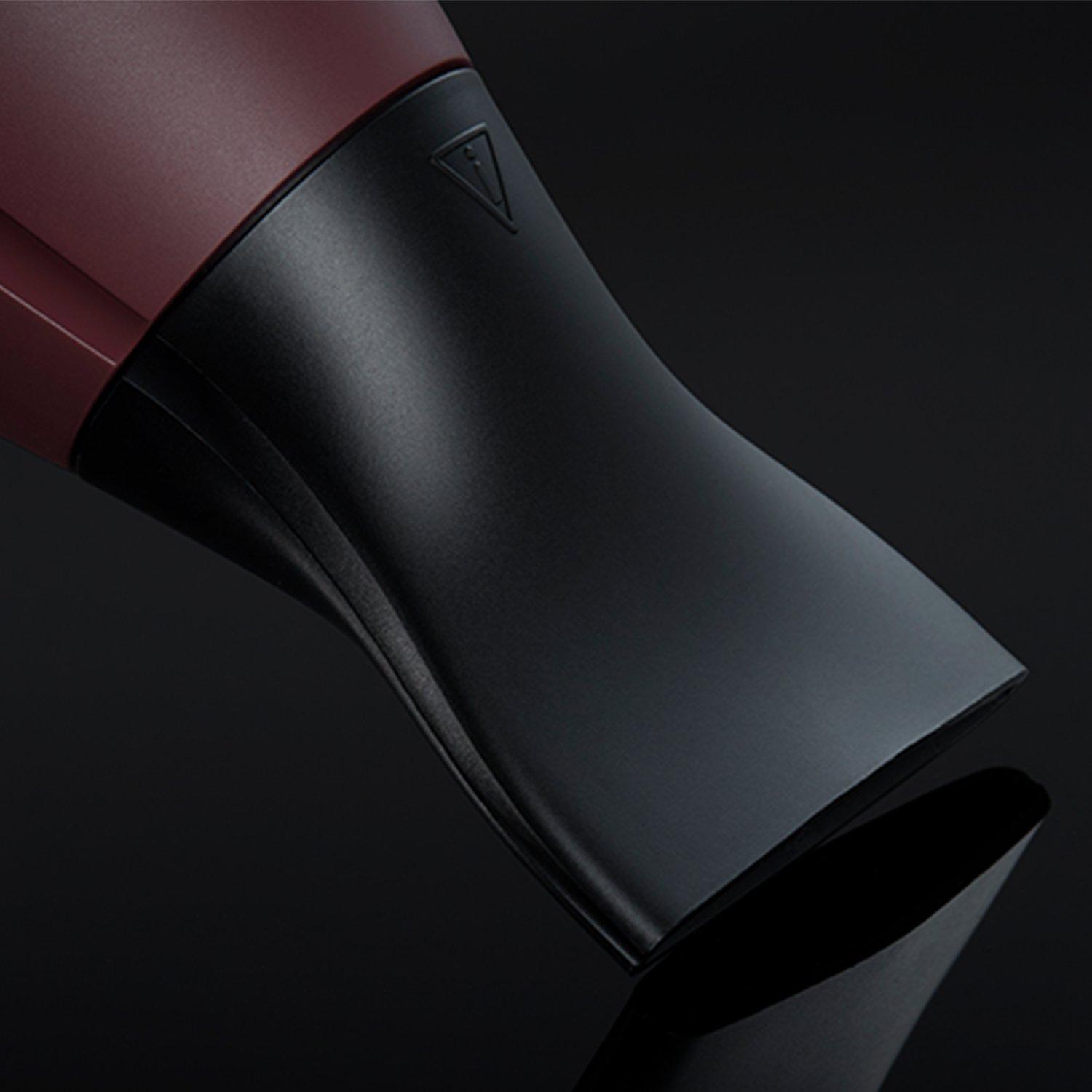 Helios hair dryer in plum nozzle