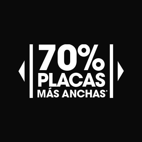 Plancha de pelo con placas 70% más anchas