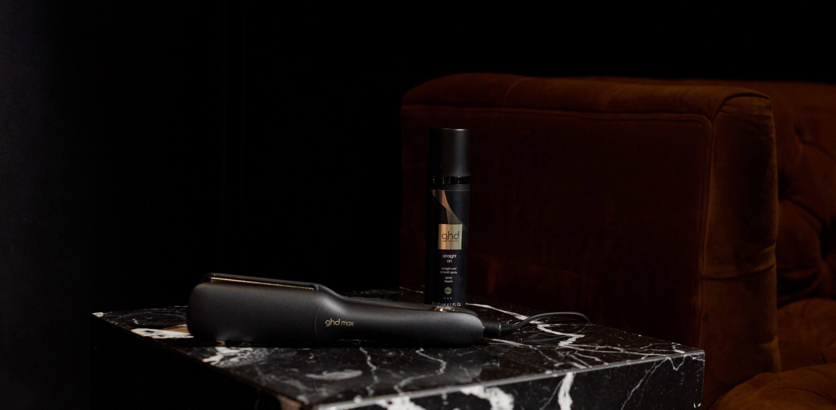ghd Max Wide Plate Hair Straightener (42mm plate) Black