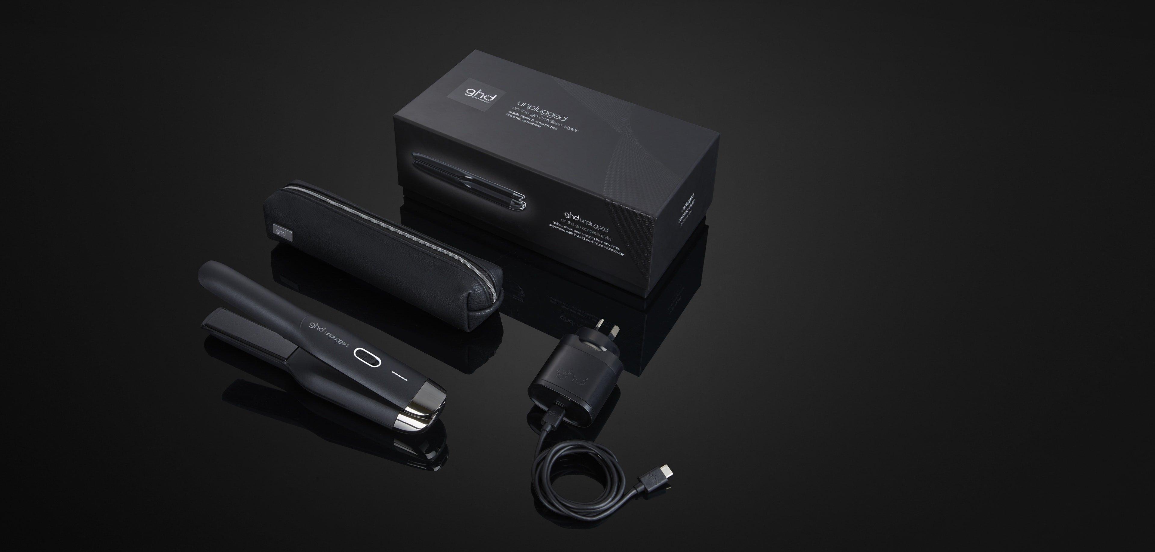 GHD UNPLUGGED® CORDLESS HAIR STRAIGHTENER (22MM PLATE) BLACK