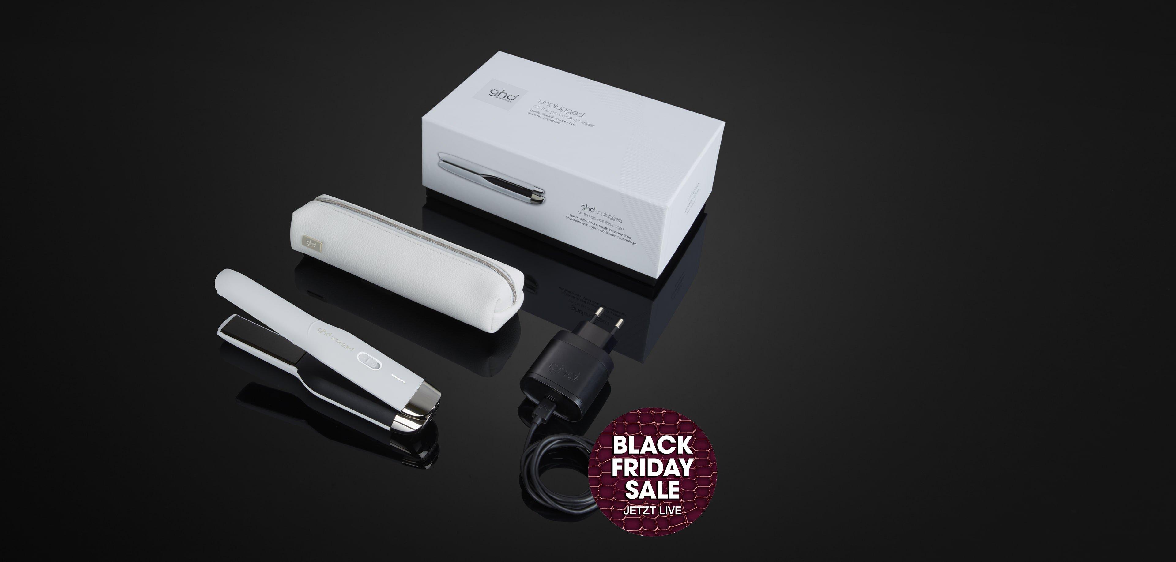 ghd unplugged kabelloses Glätteisen (22mm Platten) in Weiss