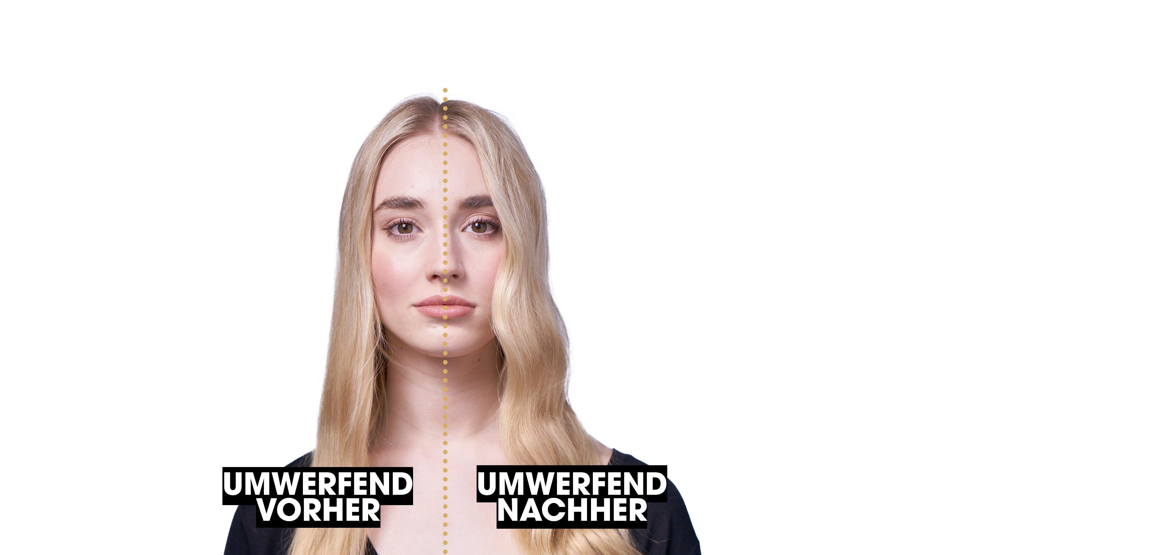 Vorher Nachher Vergleich ghd unplugged