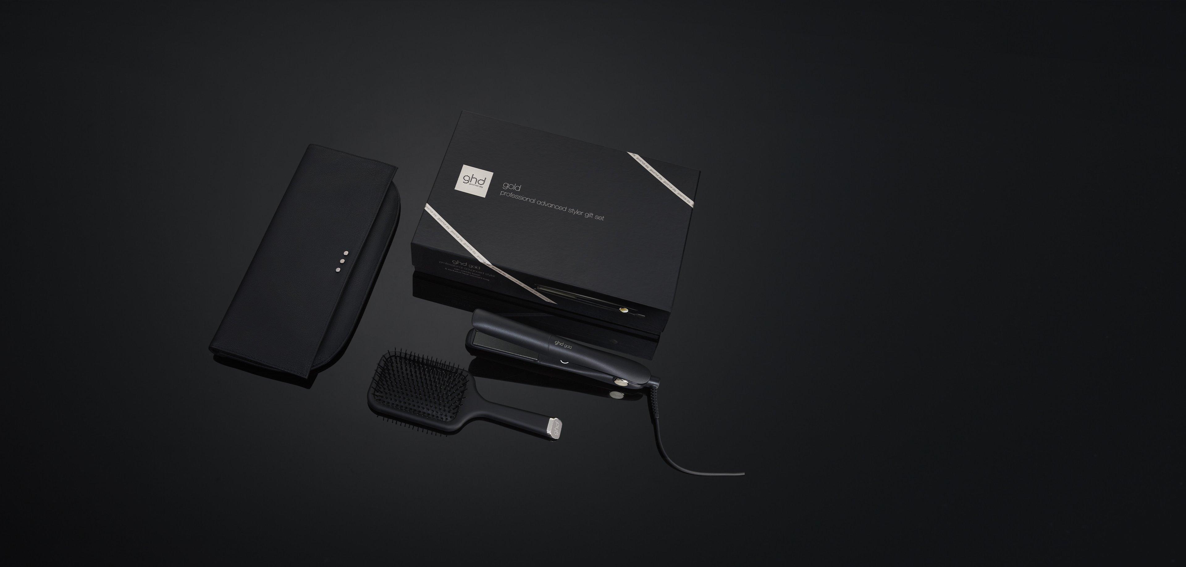 GHD GOLD® STYLER GIFT ΣΕΤ ΔΩΡΟΥ - ΠΡΕΣΑ ΜΑΛΛΙΩΝ (ΜΑΥΡΗ)