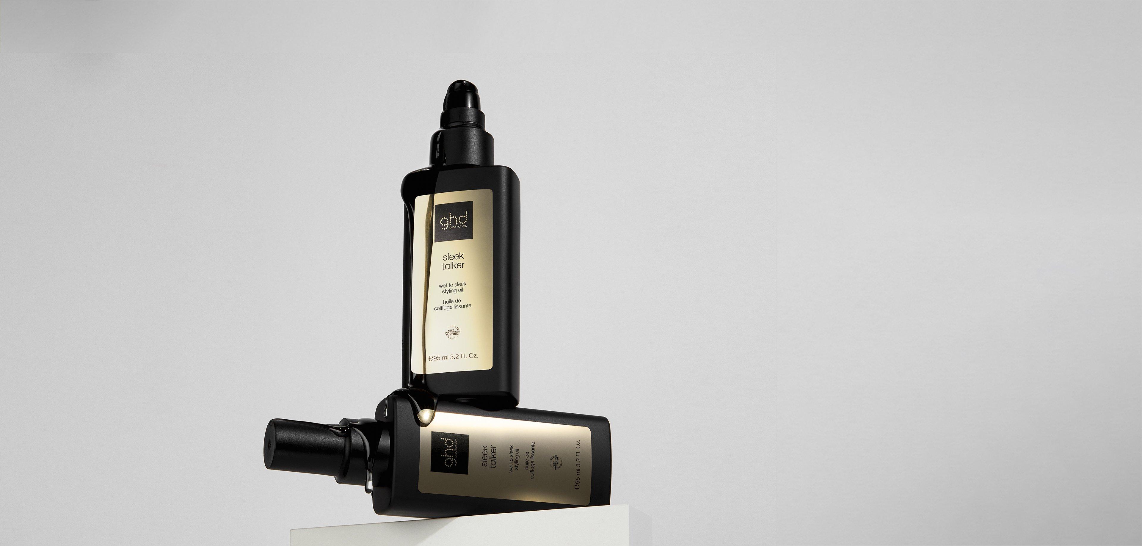 ghd sleek talker - óleo de styling de molhado a polido