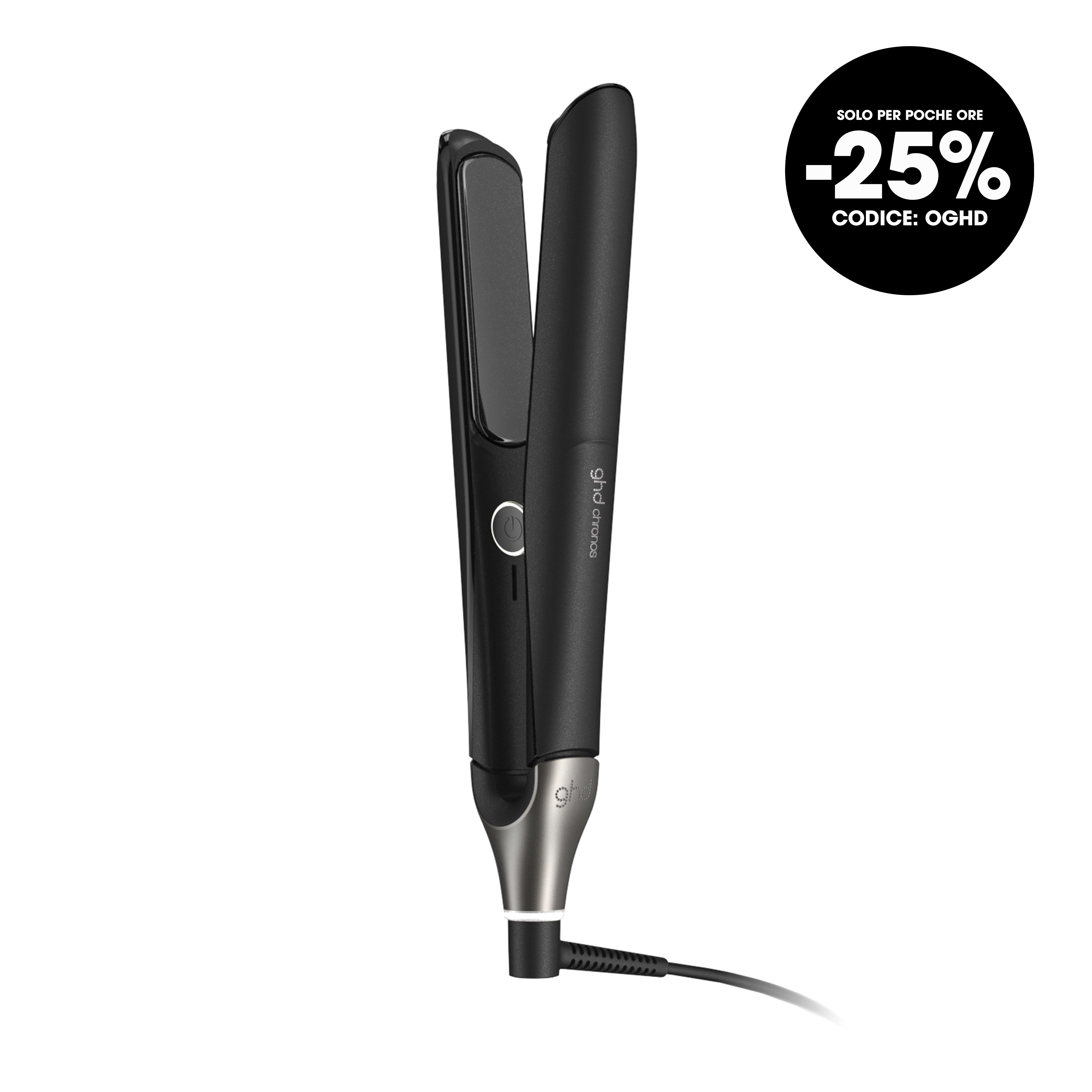 GHD CHRONOS STYLER - PIASTRA PER CAPELLI NERA (LAMELLE 26MM)