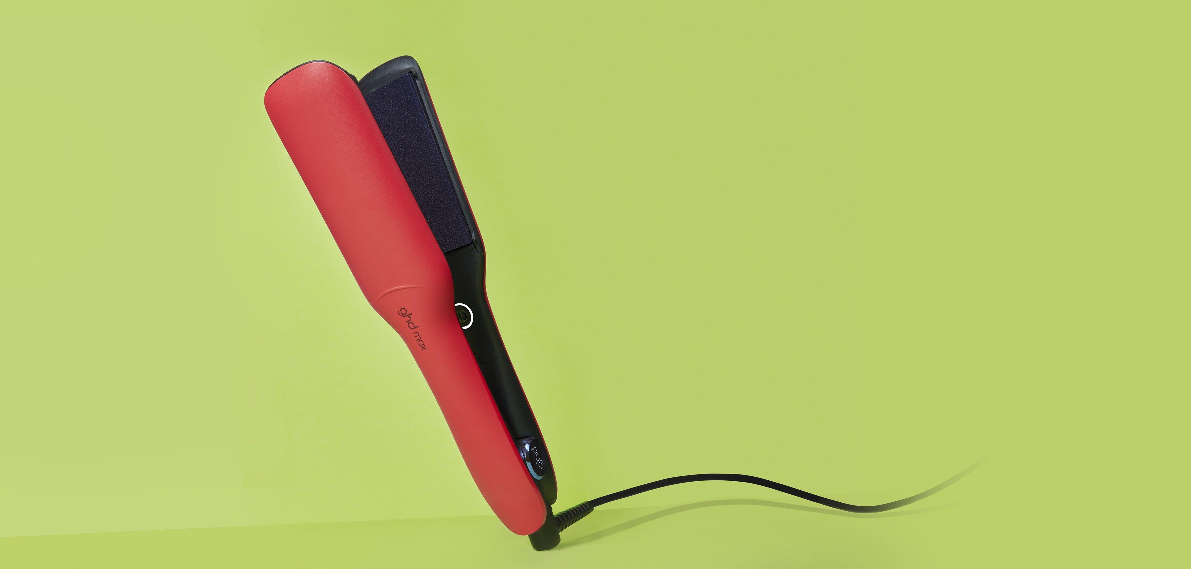 NEW GHD MAX HAIR STRAIGHTENER IN RADIANT RED