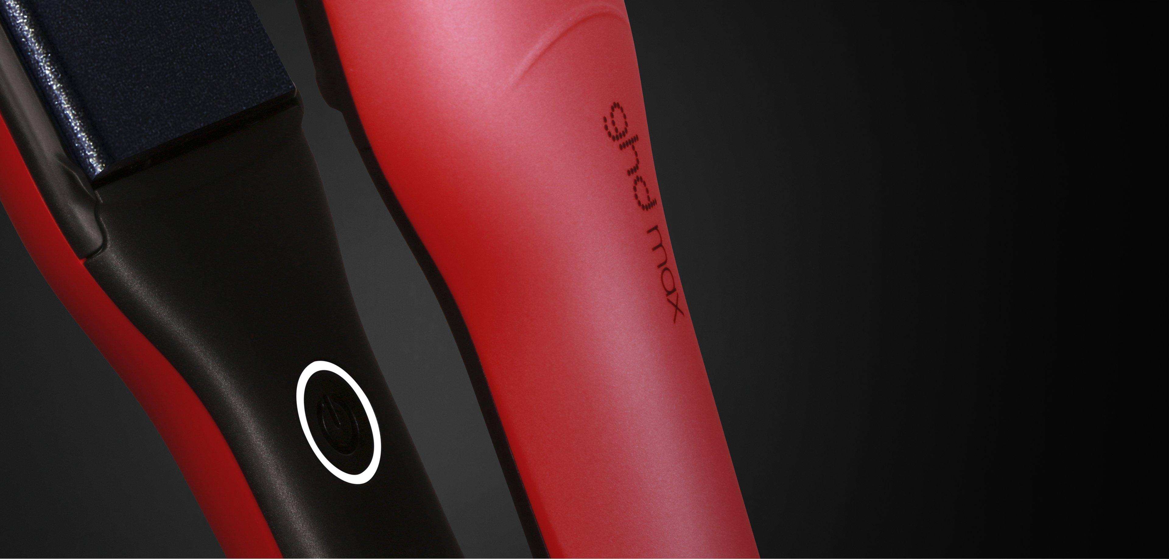 NEW GHD MAX HAIR STRAIGHTENER IN RADIANT RED