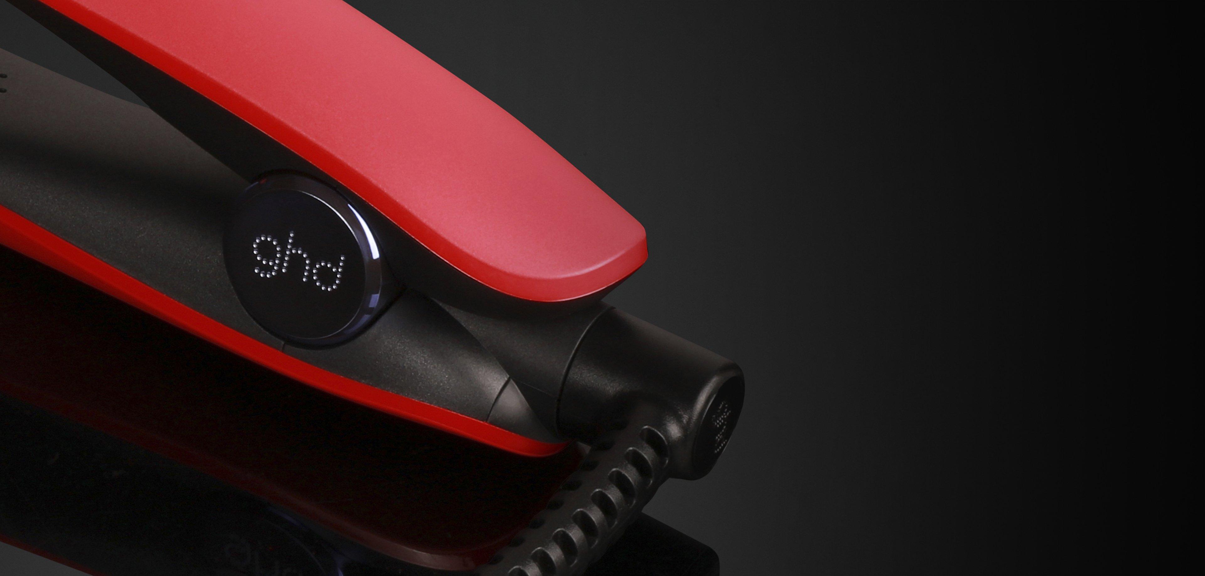 NEW GHD MAX HAIR STRAIGHTENER IN RADIANT RED