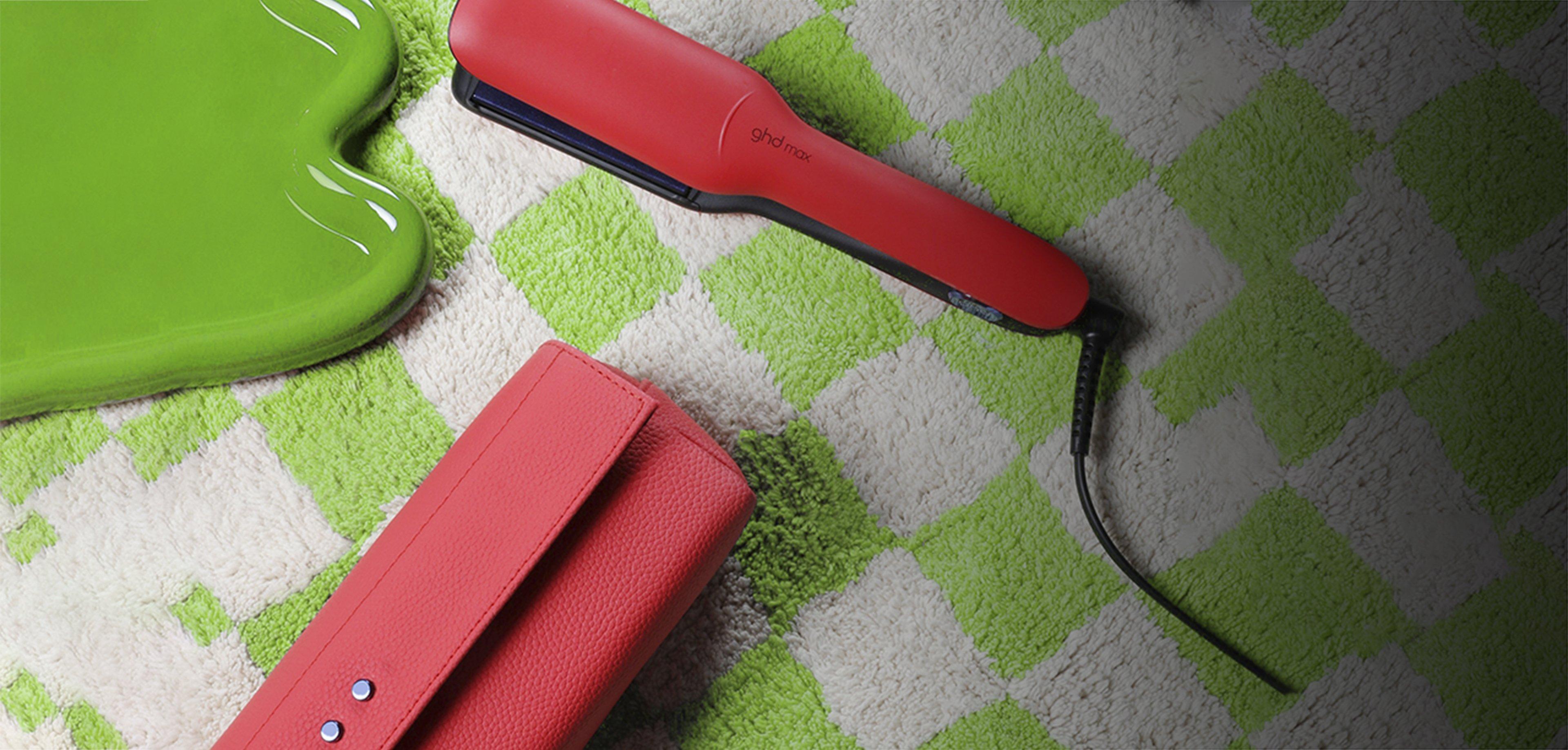 NEW GHD MAX HAIR STRAIGHTENER IN RADIANT RED