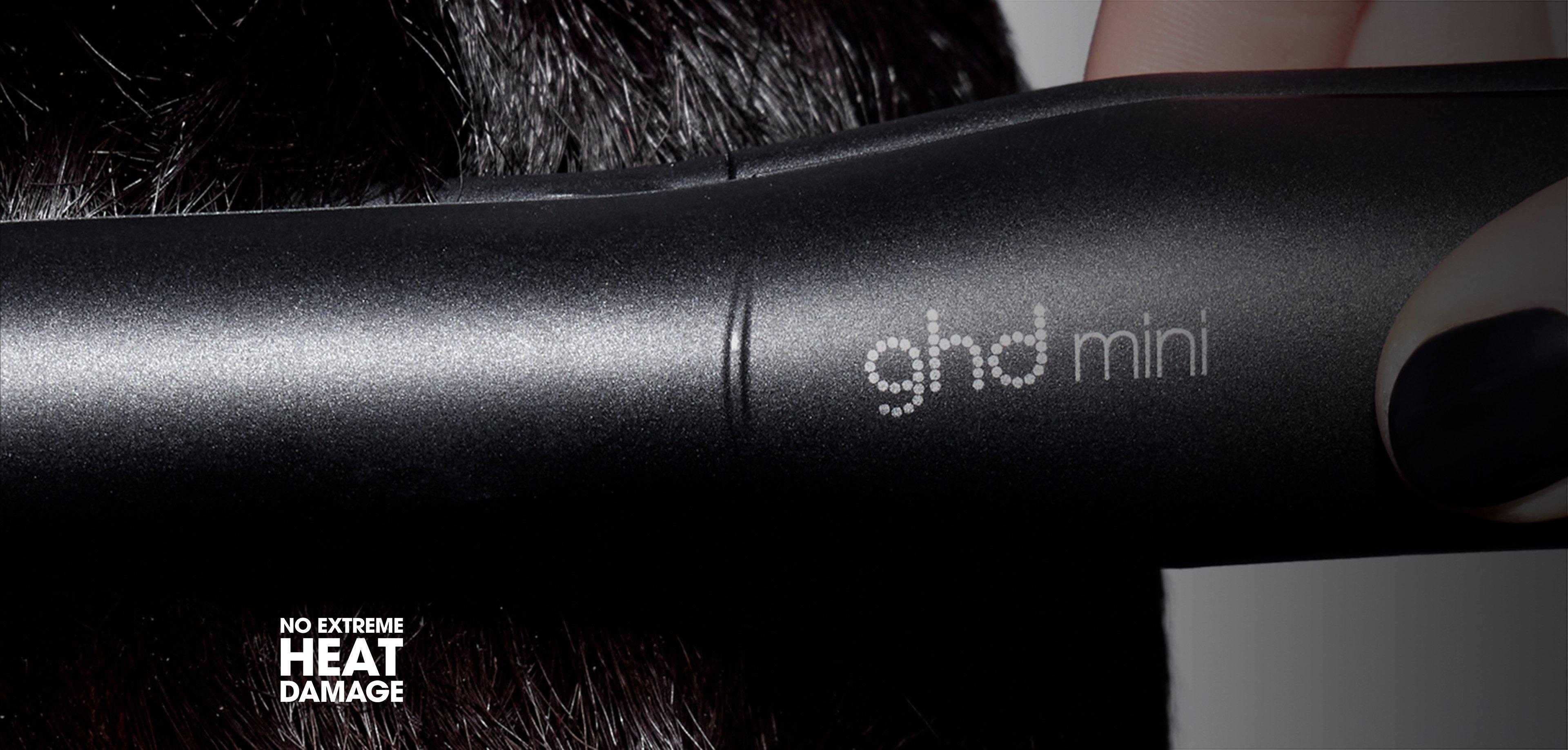ghd Mini Slim Plate Hair Straightener (15mm plate) Black