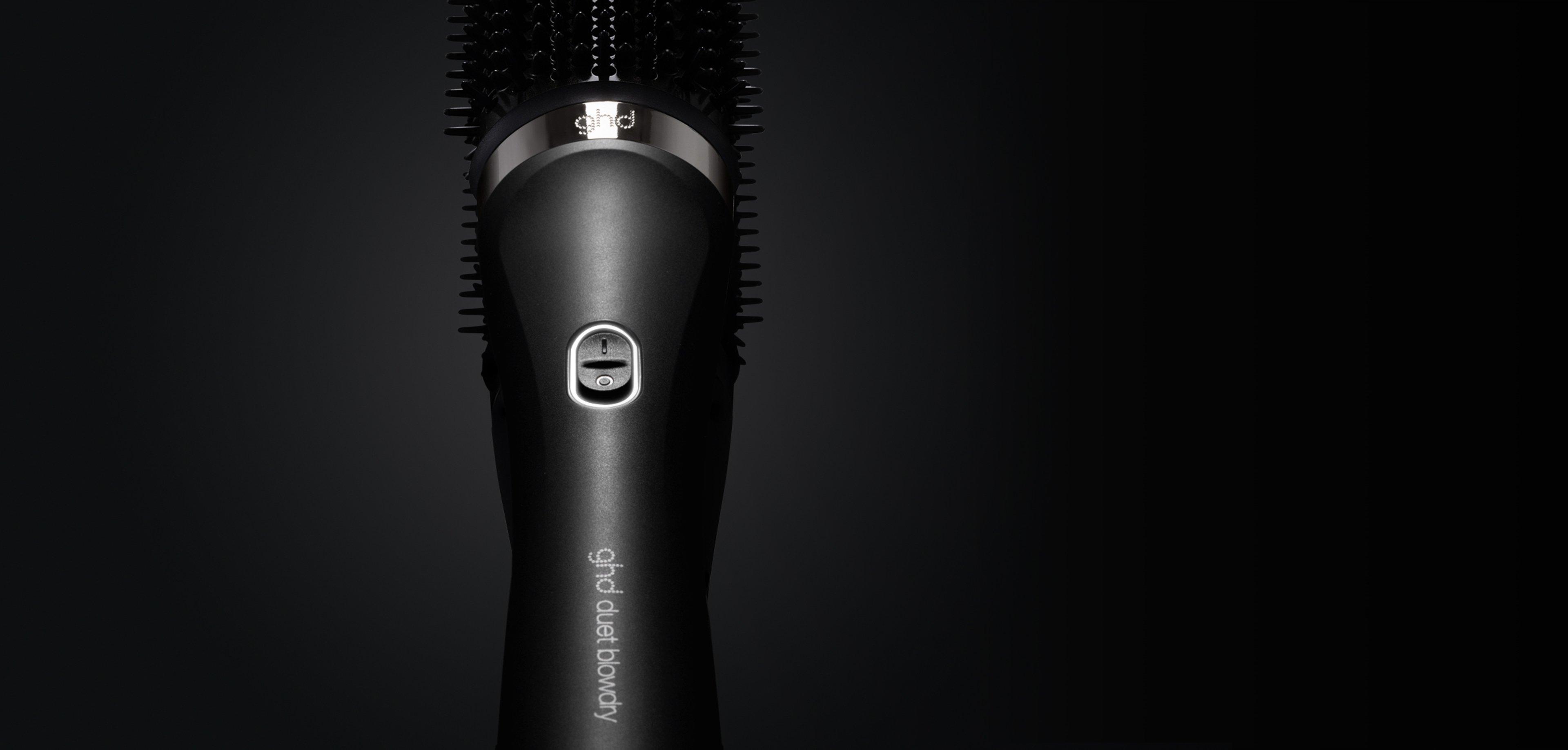 GHD DUET BLOWDRY HAIR DRYER BRUSH IN BLACK