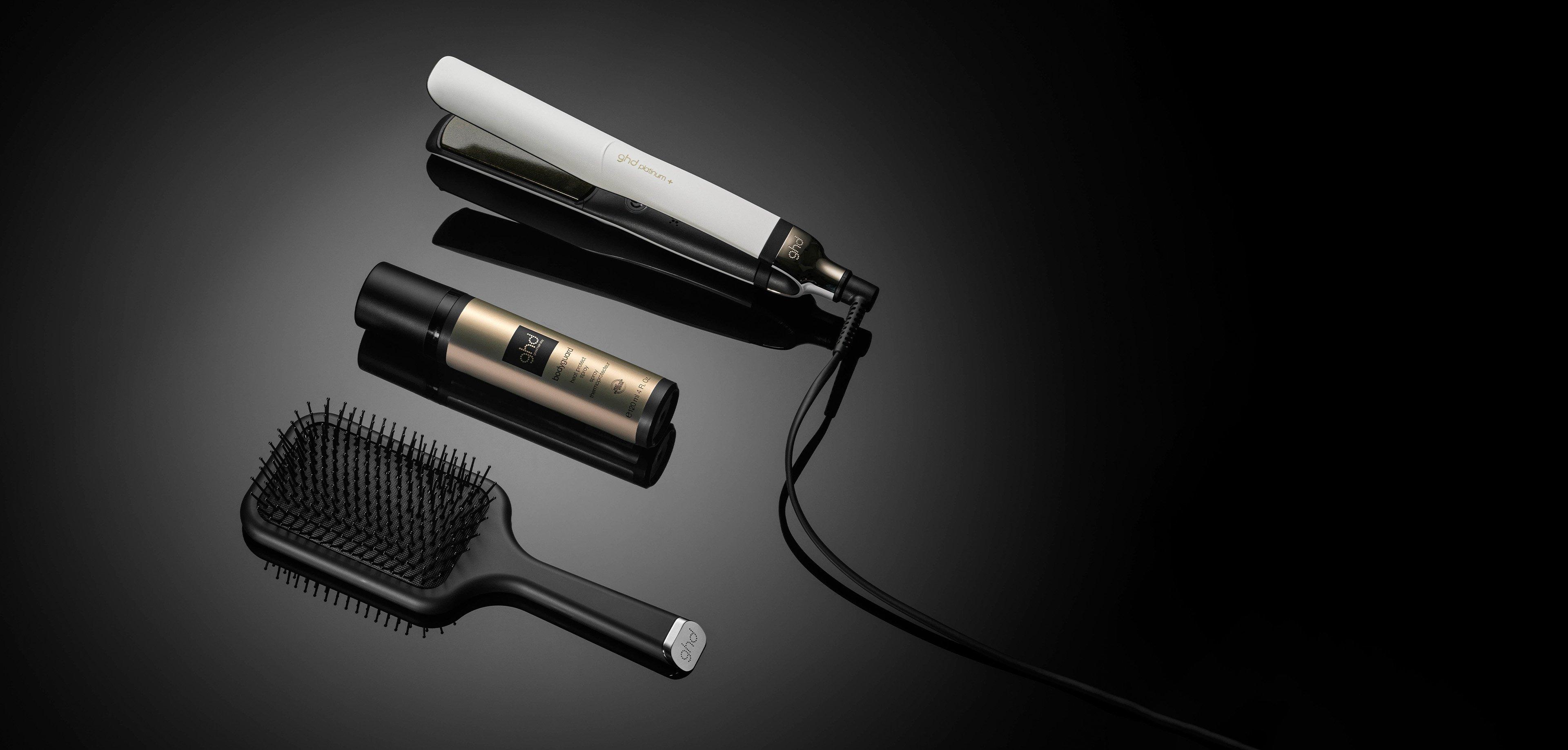GHD PLATINUM+ HAIR STRAIGHTENER GIFT SET IN WHITE