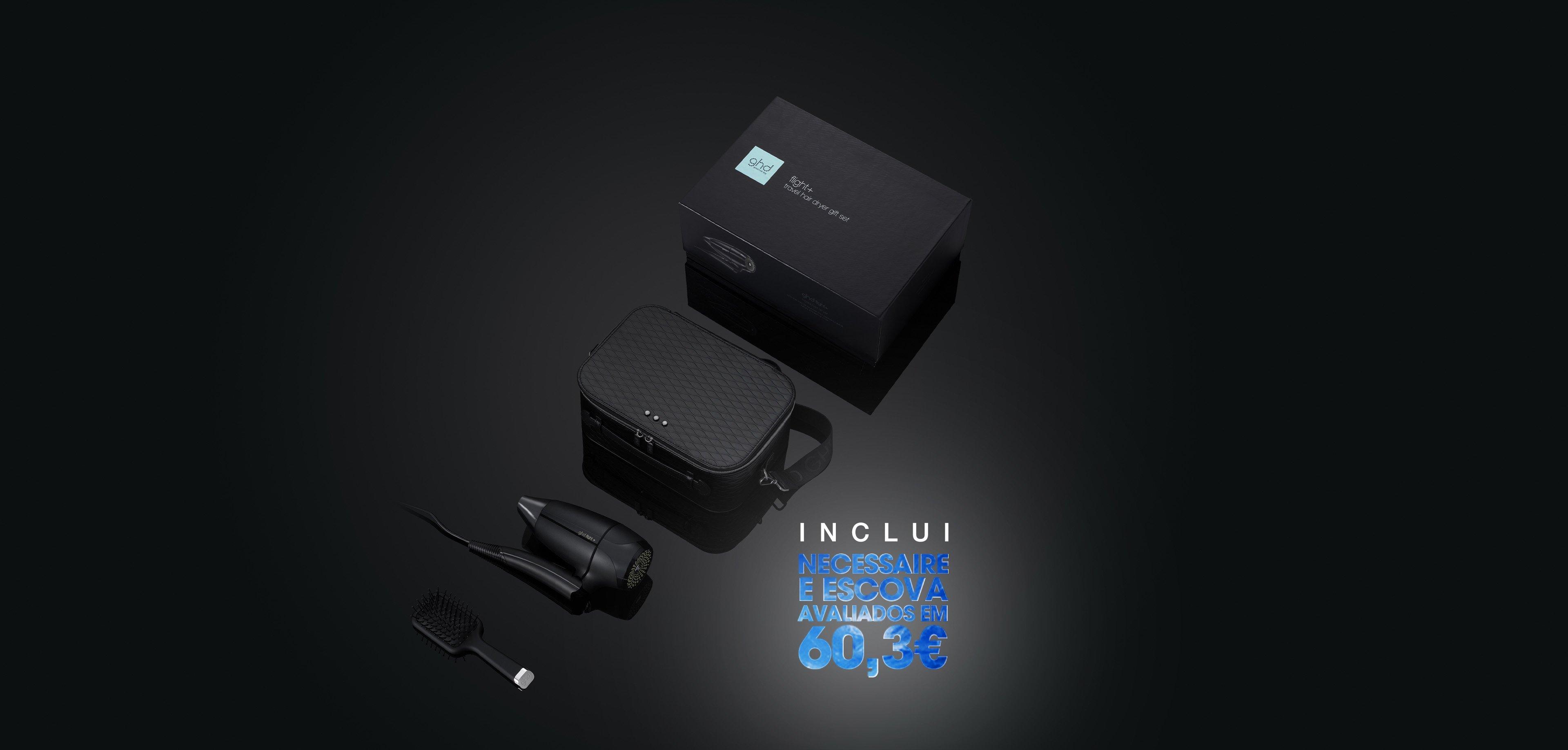 Secador de viagem ghd flight+ gift set iced luxe