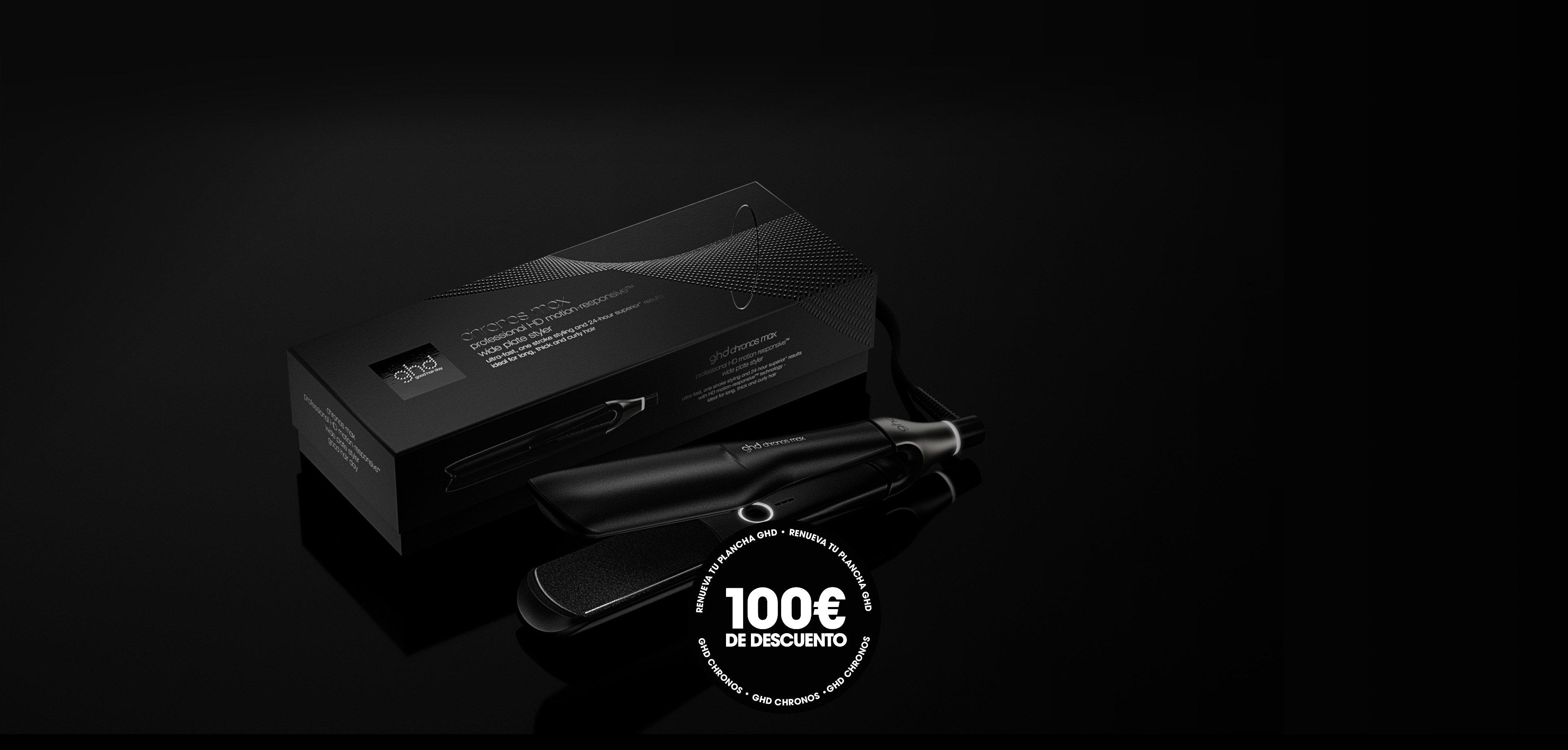Plancha de pelo ghd Chronos Max styler negra (placas 43mm)