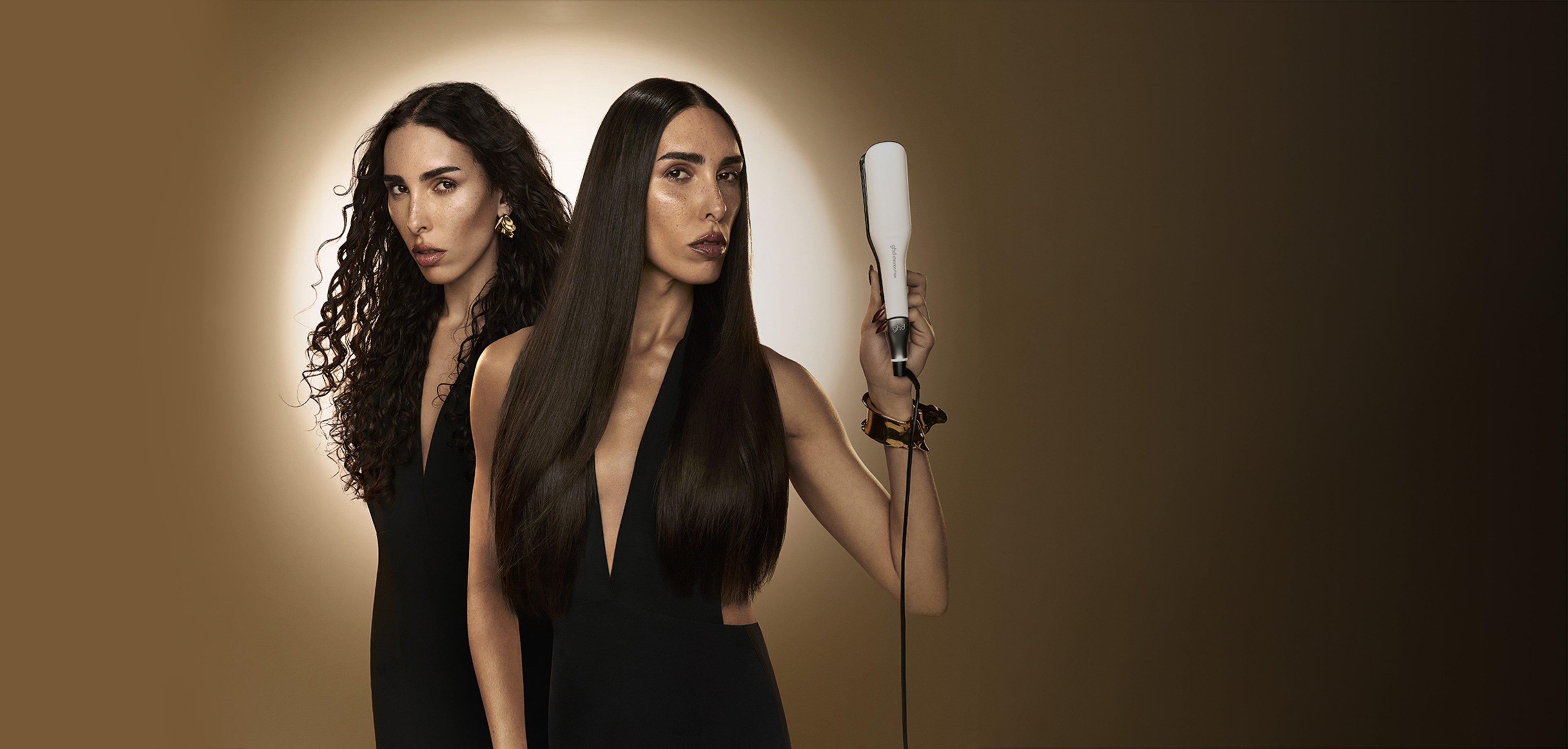 NEW GHD CHRONOS MAX BEST WIDE PLATE HAIR STRAIGHTENER (43MM PLATE) BLACK