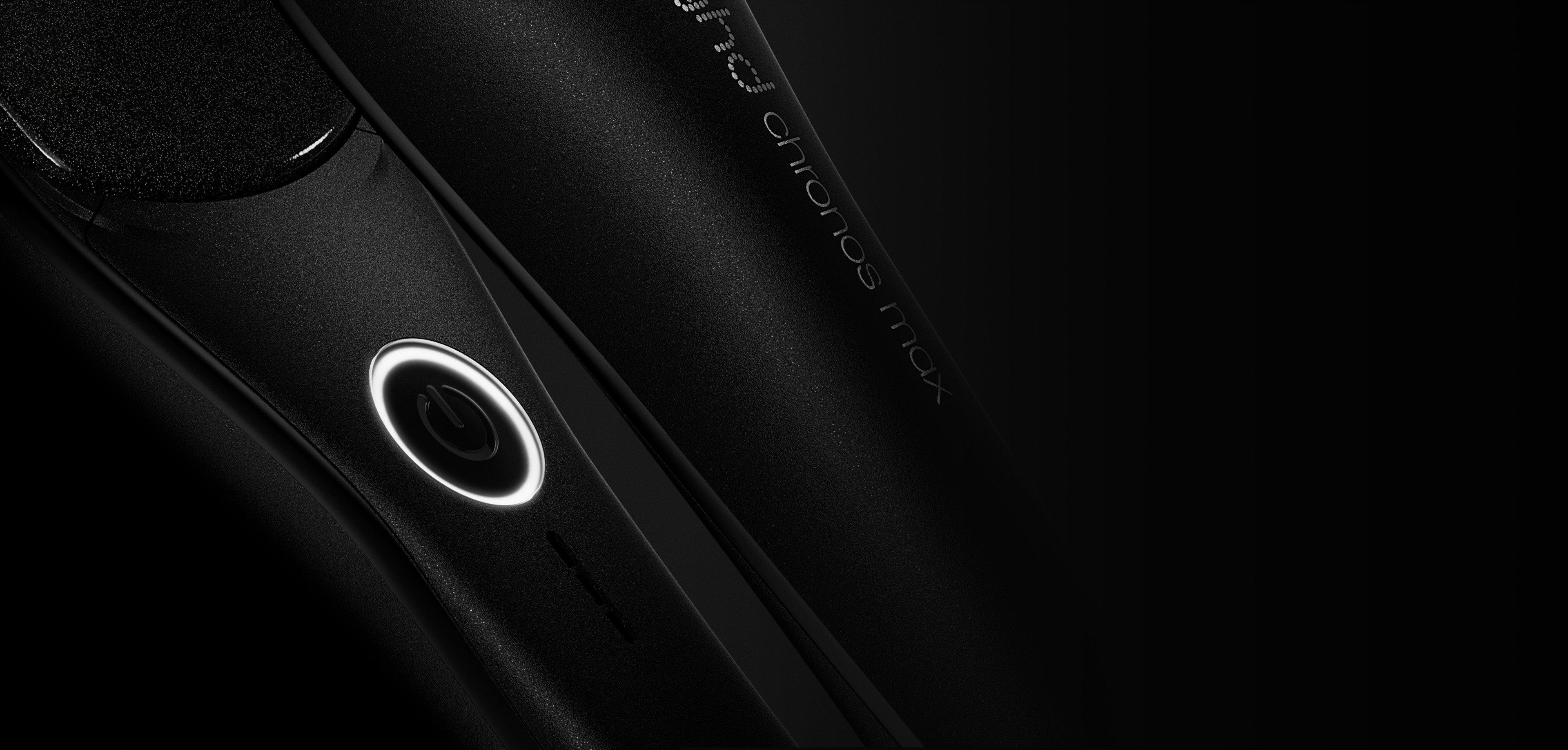 NEW GHD CHRONOS MAX BEST WIDE PLATE HAIR STRAIGHTENER (43MM PLATE) BLACK