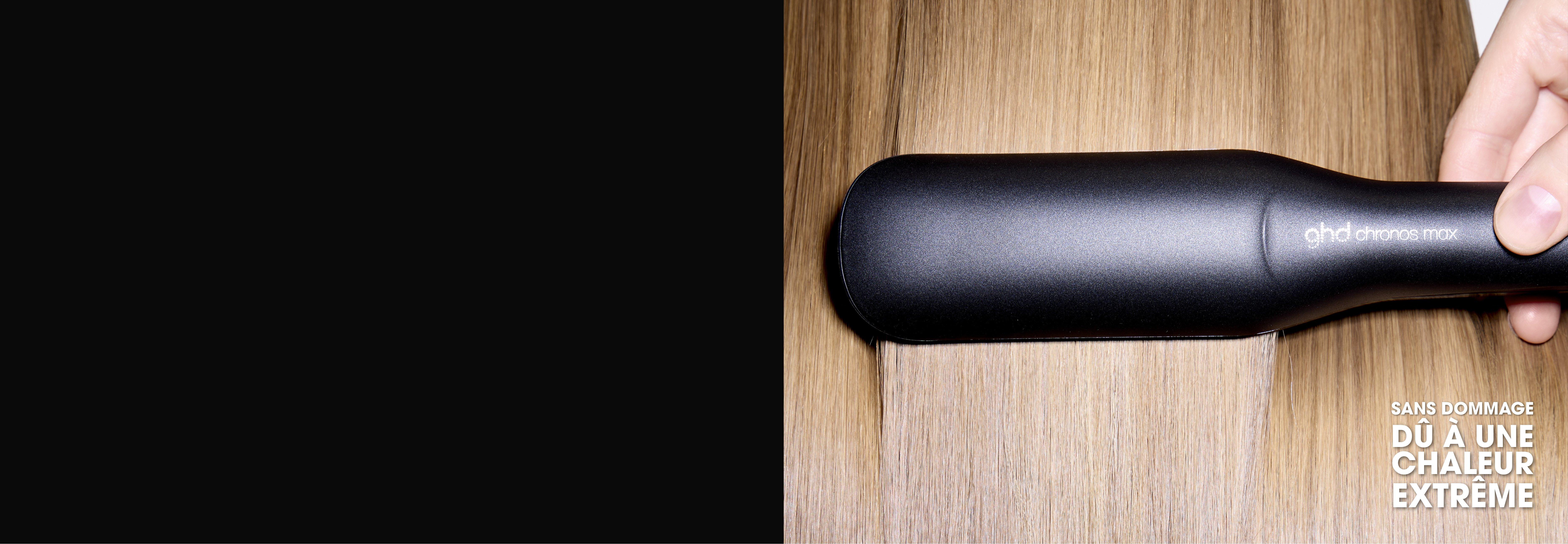 Cheveux blonds lisses lisseur