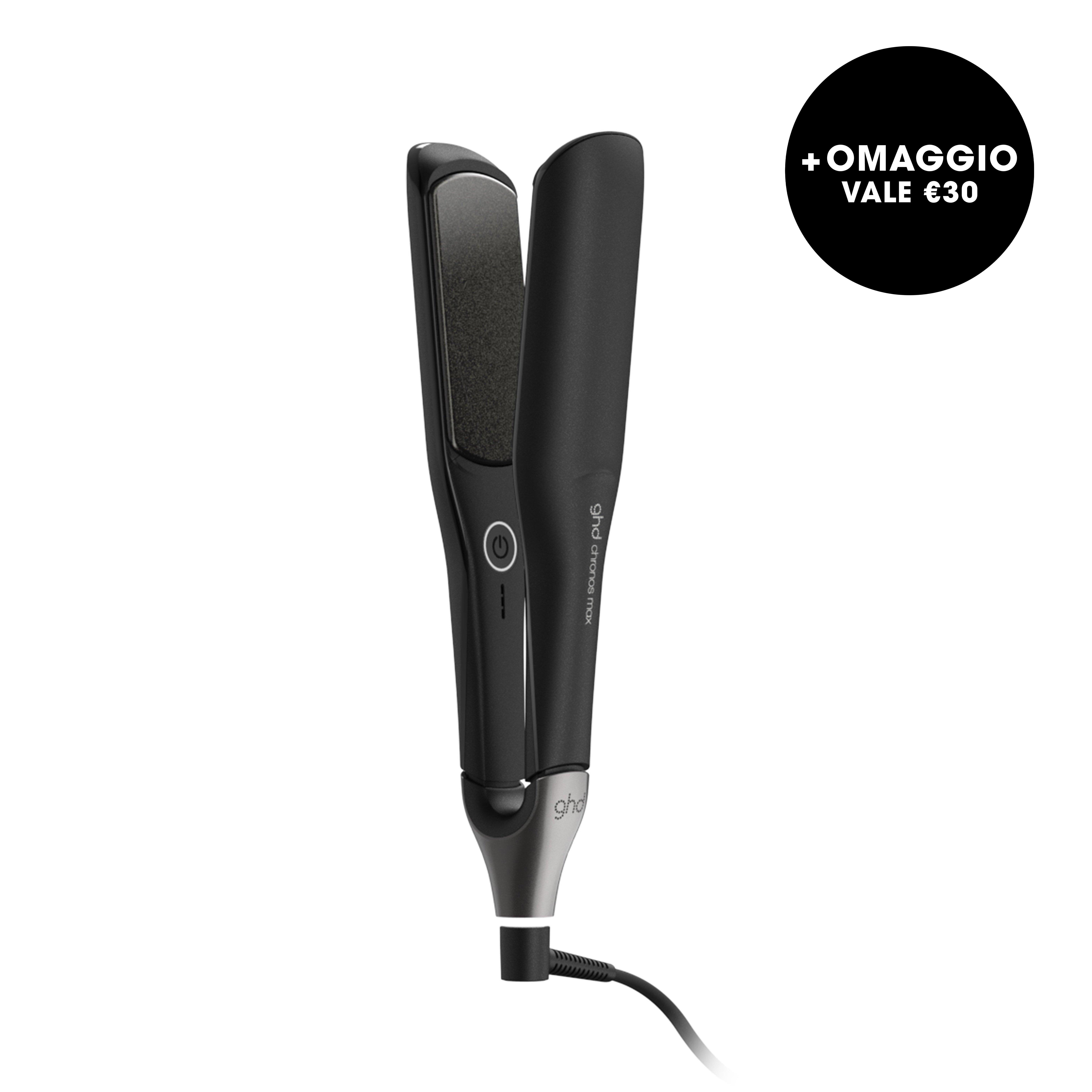 GHD CHRONOS MAX STYLER - PIASTRA LARGA PER CAPELLI NERA (LAMELLE 43MM)