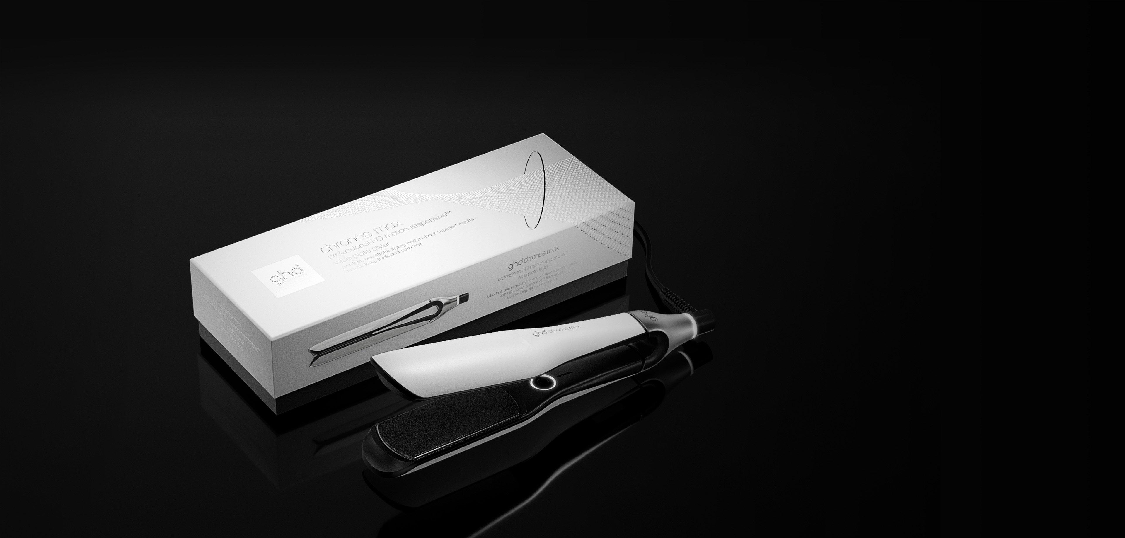 ghd Chronos Max Best Wide Flat Iron (1.7 inch plate) White