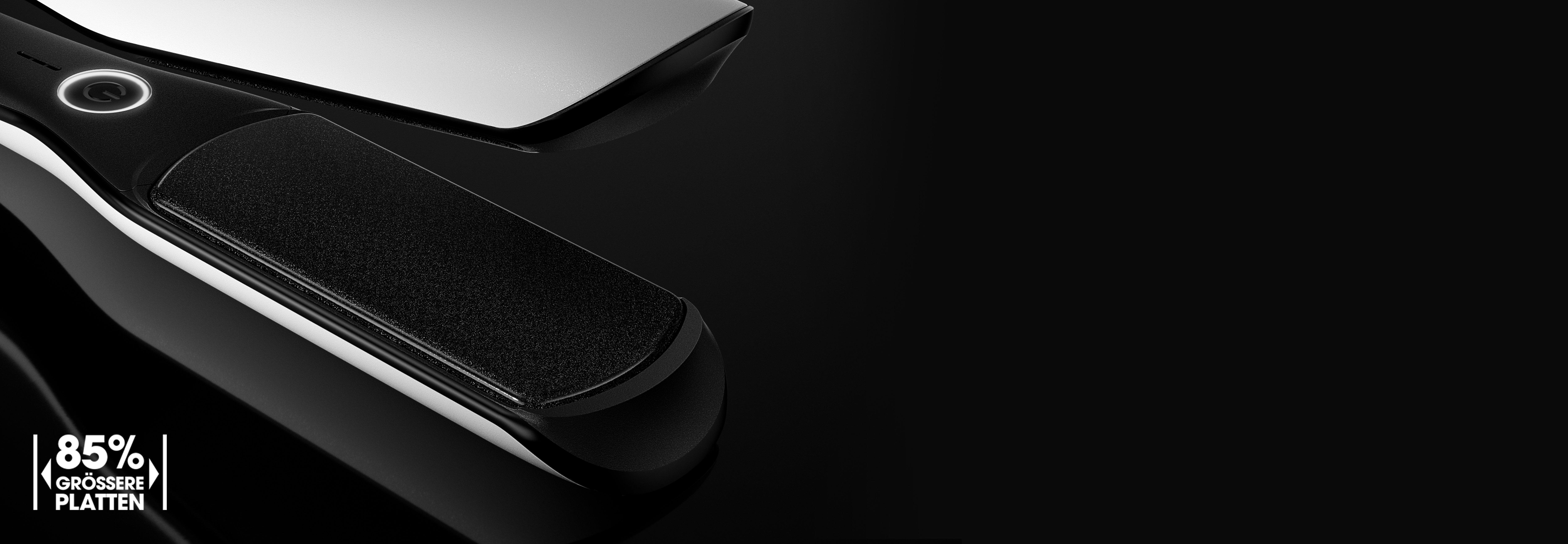 Extra breite Stylinglatten des ghd chronos max in Weiß