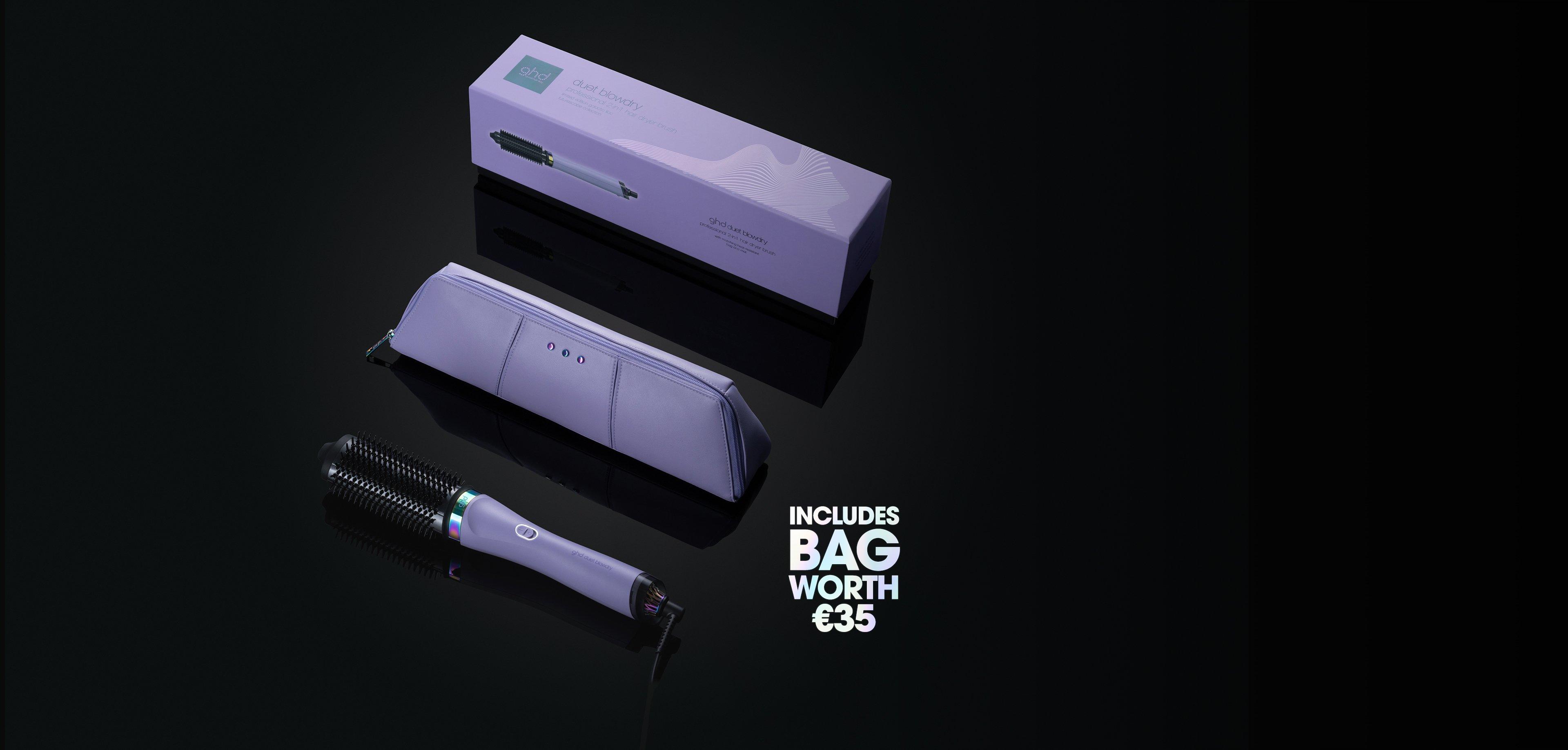 GHD DUET BLOWDRY FÖHNBORSTEL GALACTIC LILAC