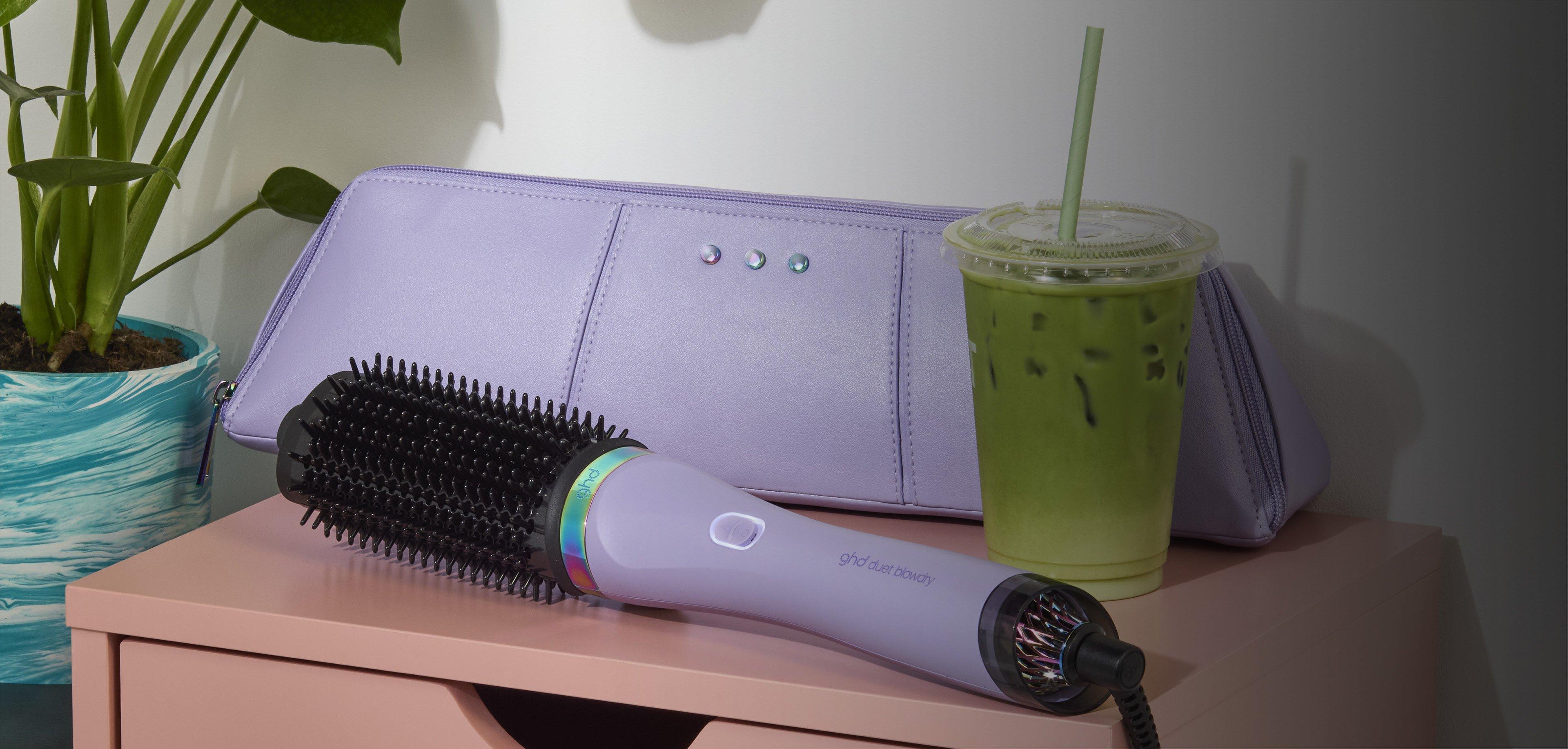 Cepillo secador 2 en 1 ghd duet blowdry lila galáctico