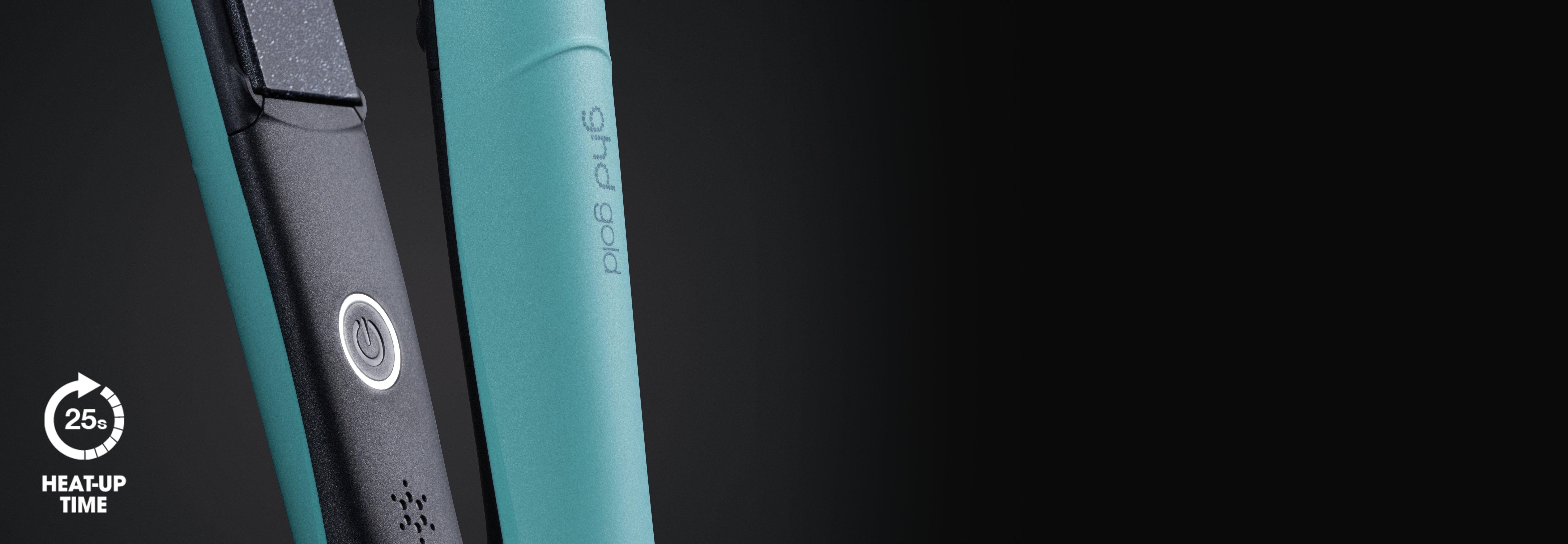 ghd Gold V GHDゴールドVスタイラーフラットアイアン限定版 Gold Standard Flat Iron - Hair Straightener in Aqua | ghd