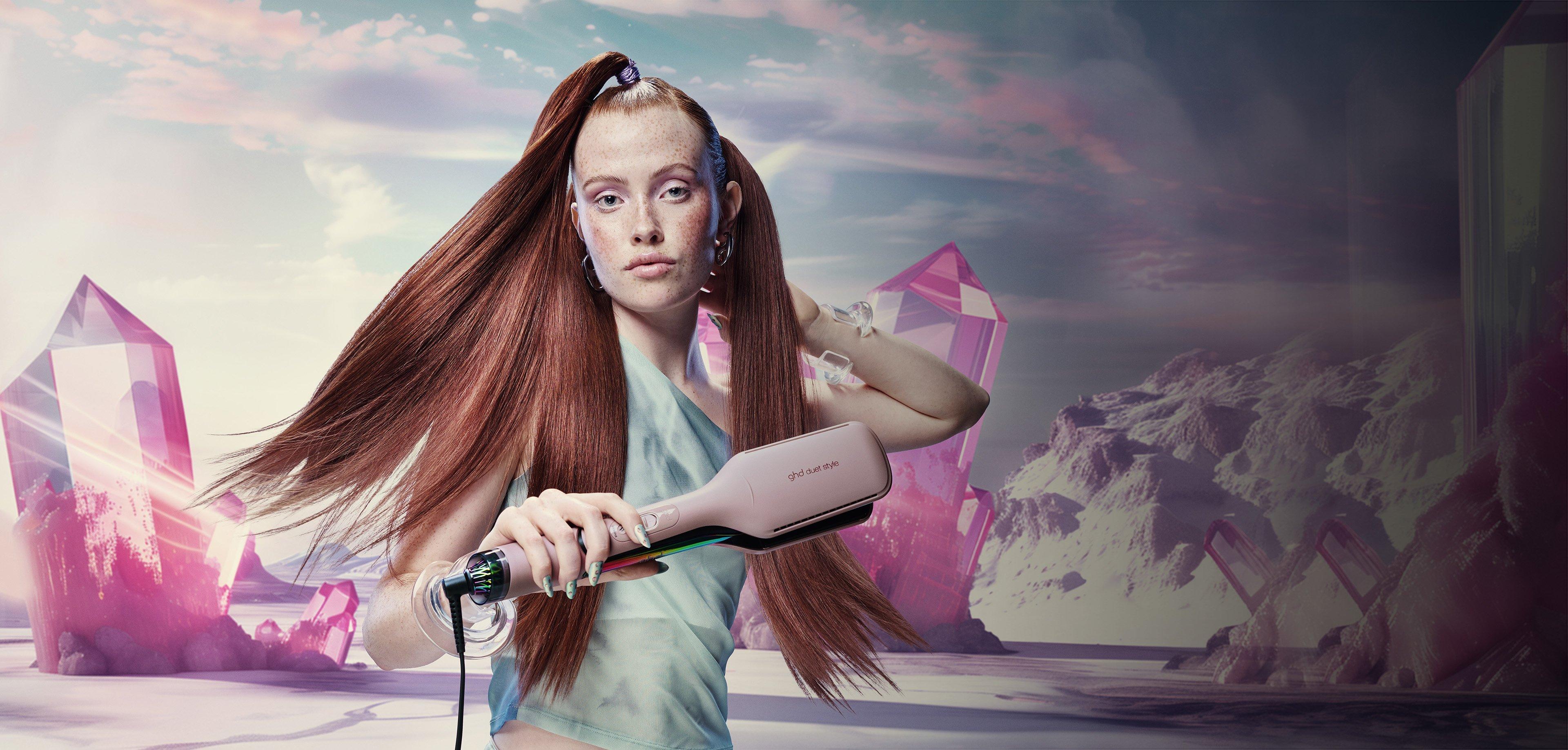 GHD DUET STYLE 2-IN-1 HOT AIR STYLER IN TRANSCENDENT PINK