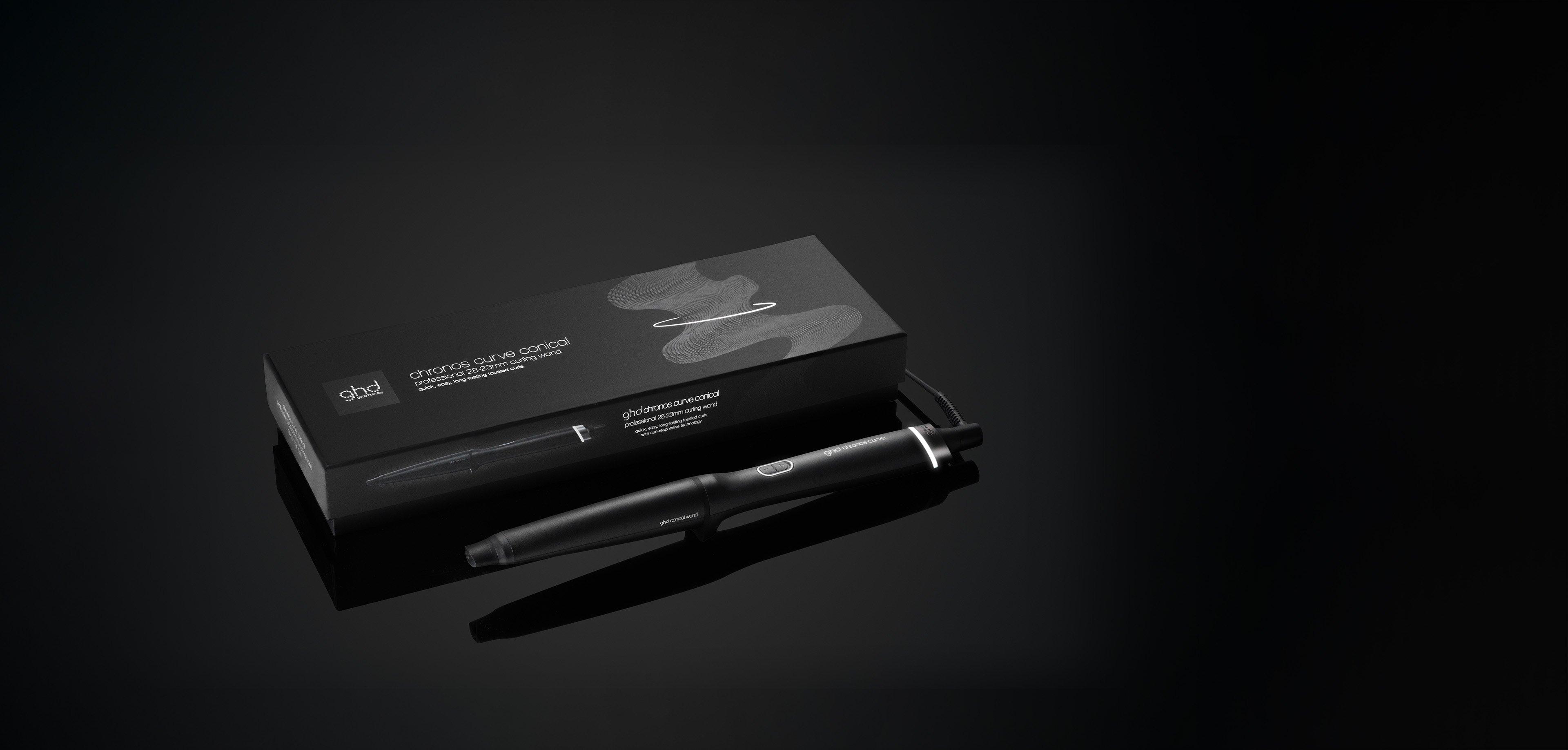 UUSI GHD CHRONOS CURVE CONICAL WAND (28-23MM KIHARRINOSA) RANTAKIHAROILLE