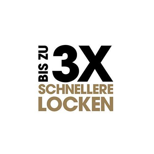 Icon Bis zu dreimal schnellere Locken