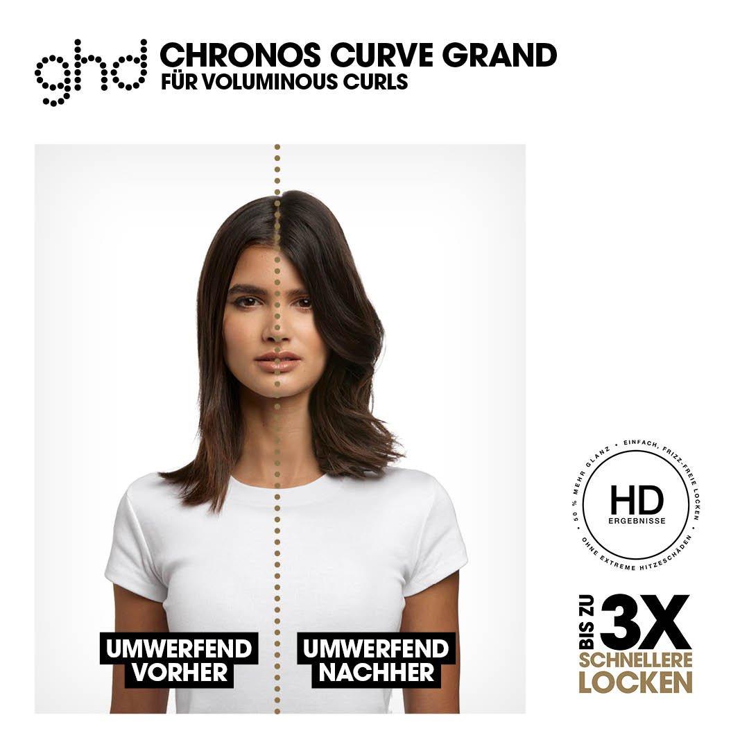 Vorher Nachher Vergleich mit dem ghd grand tong Lockenstab