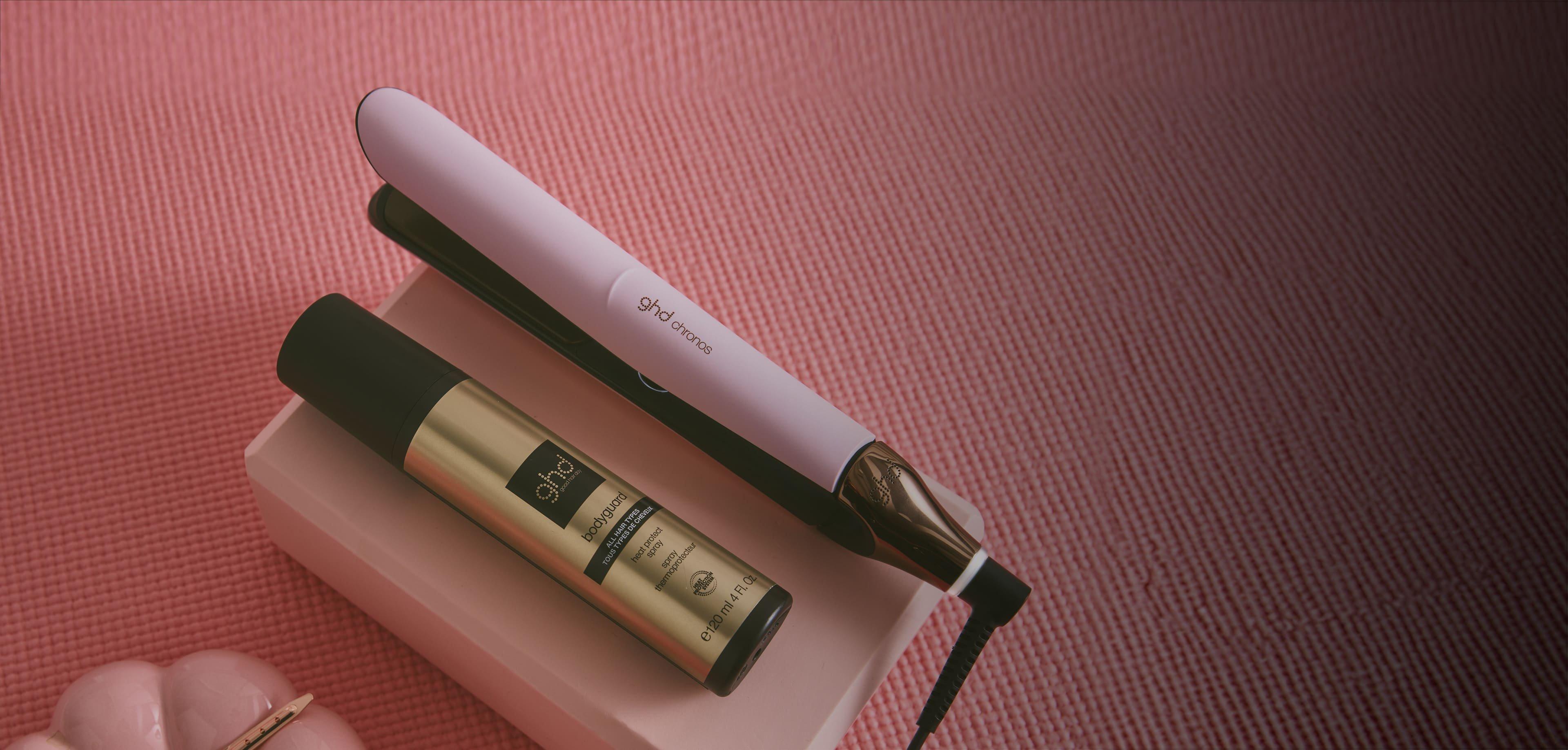 NEW GHD CHRONOS HAIR STRAIGHTENER (26MM PLATE) PINK SORBET