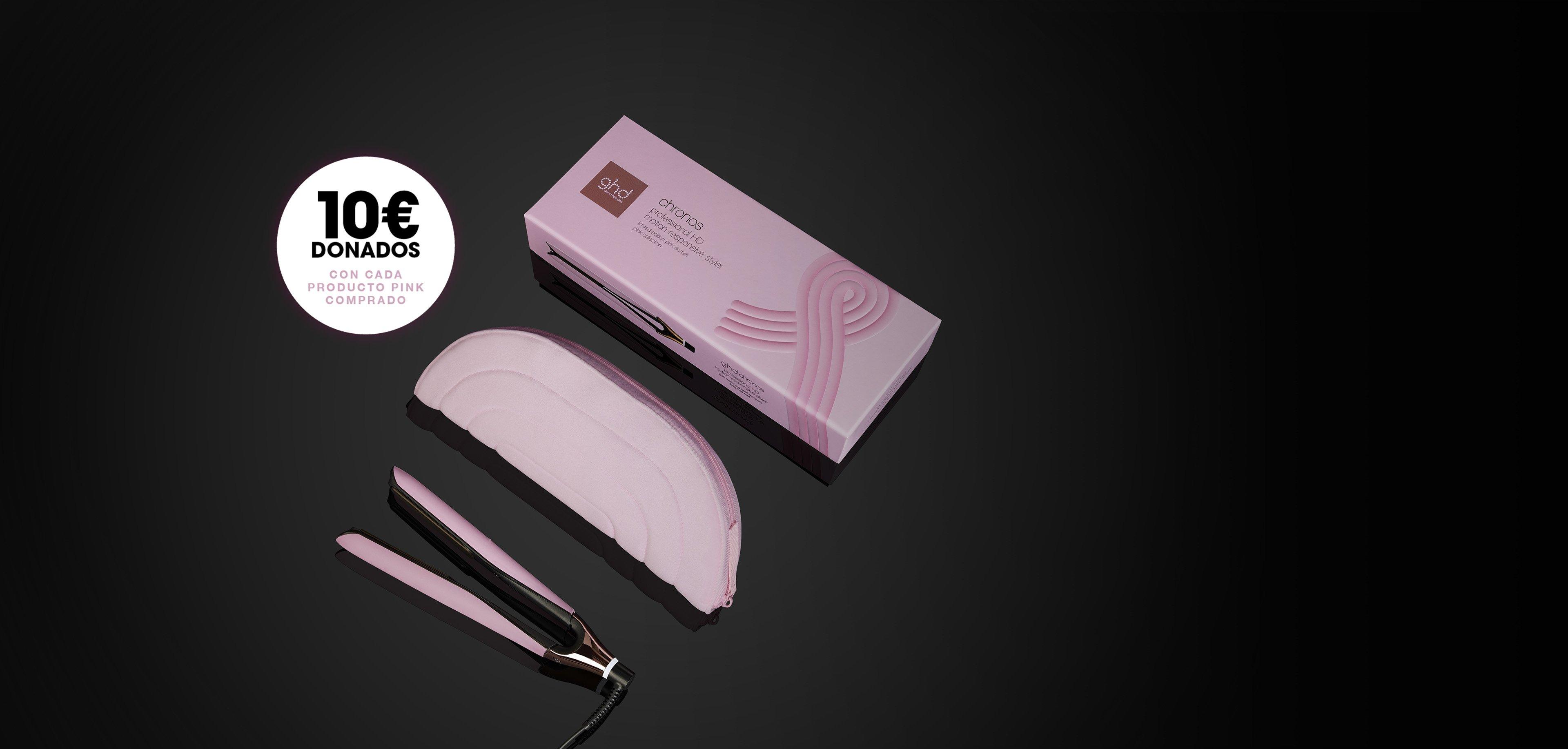 Plancha de pelo ghd chronos rosa pétalo (Placas 26mm)