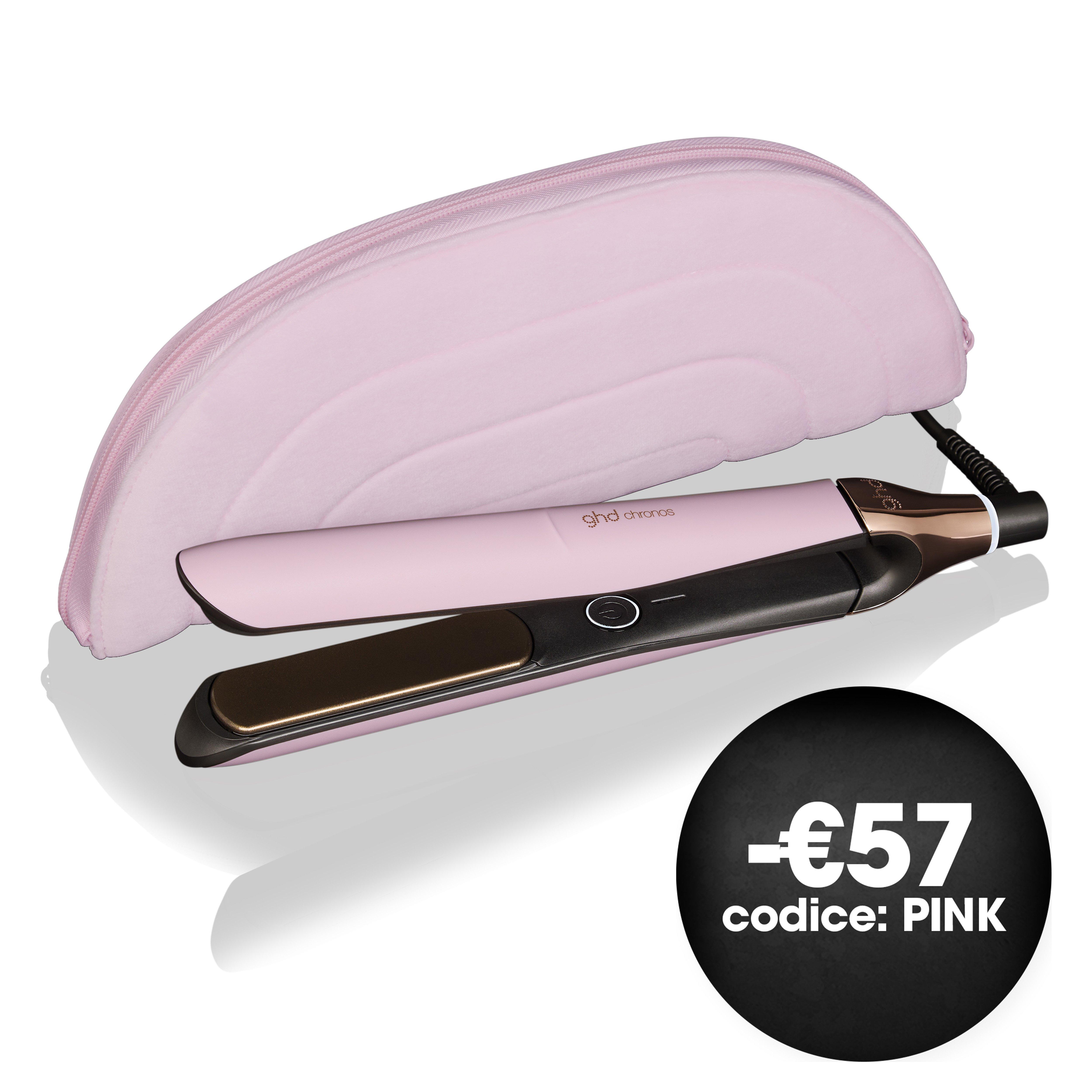 NUOVA GHD CHRONOS STYLER - PIASTRA PER CAPELLI ROSA SORBETTO (LAMELLE 26MM)