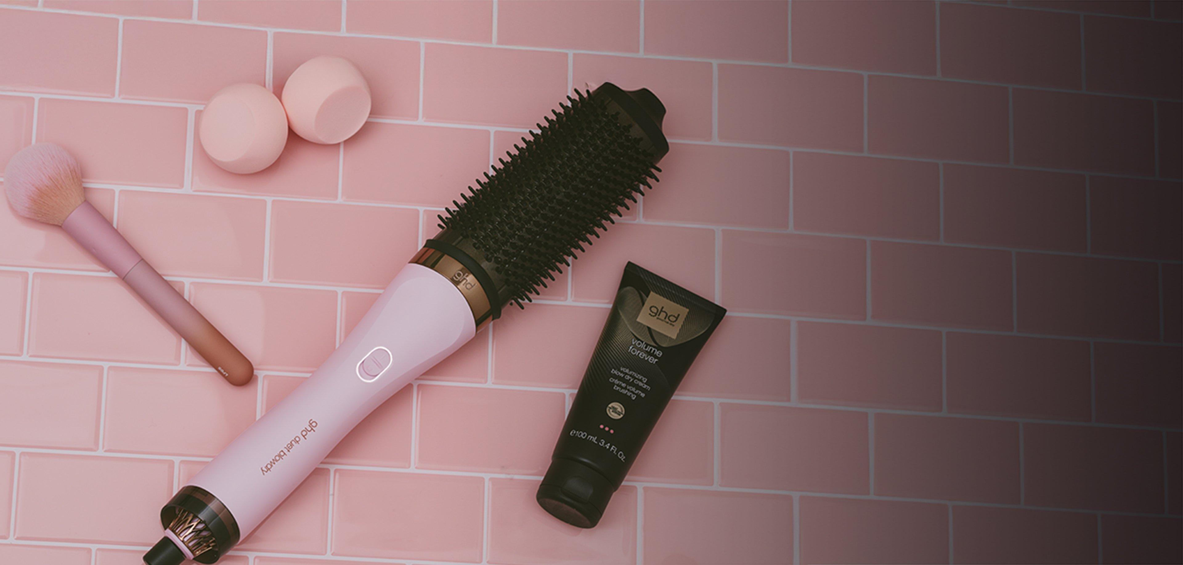 NEW GHD DUET BLOWDRY HAIR DRYER BRUSH IN PINK SORBET