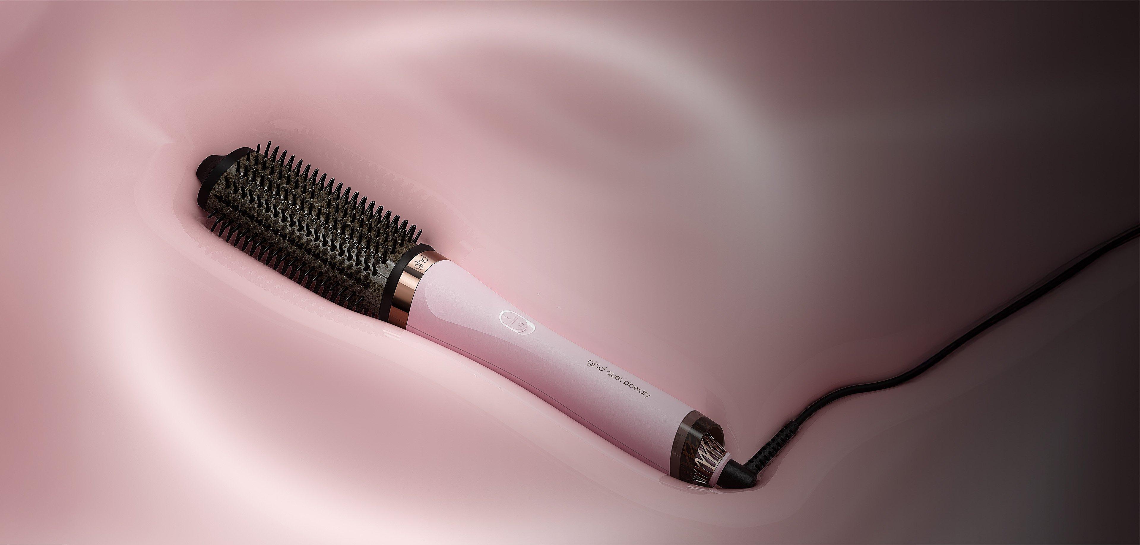 NEW GHD DUET BLOWDRY HAIR DRYER BRUSH IN PINK SORBET