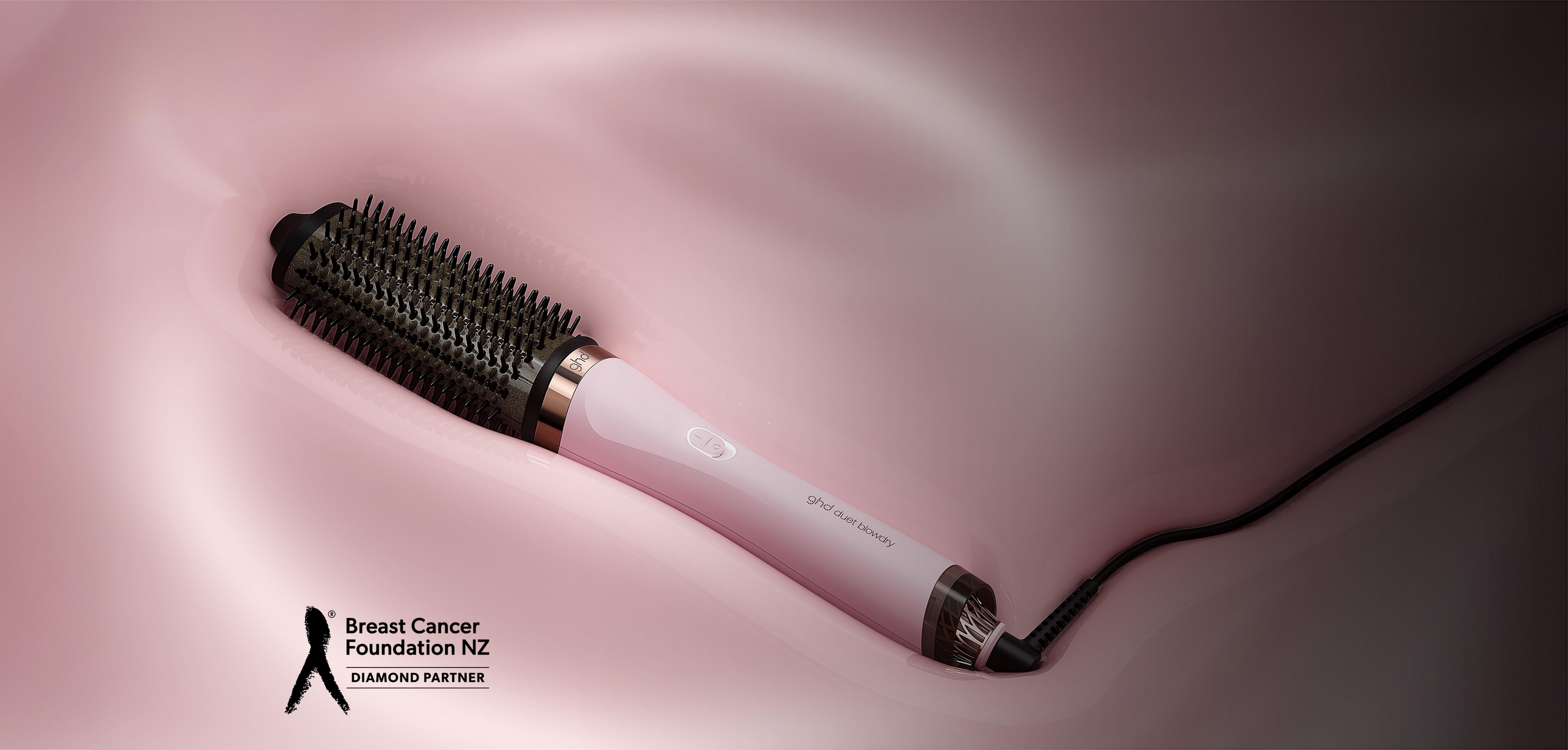 NEW GHD DUET BLOWDRY HAIR DRYER BRUSH IN PINK SORBET