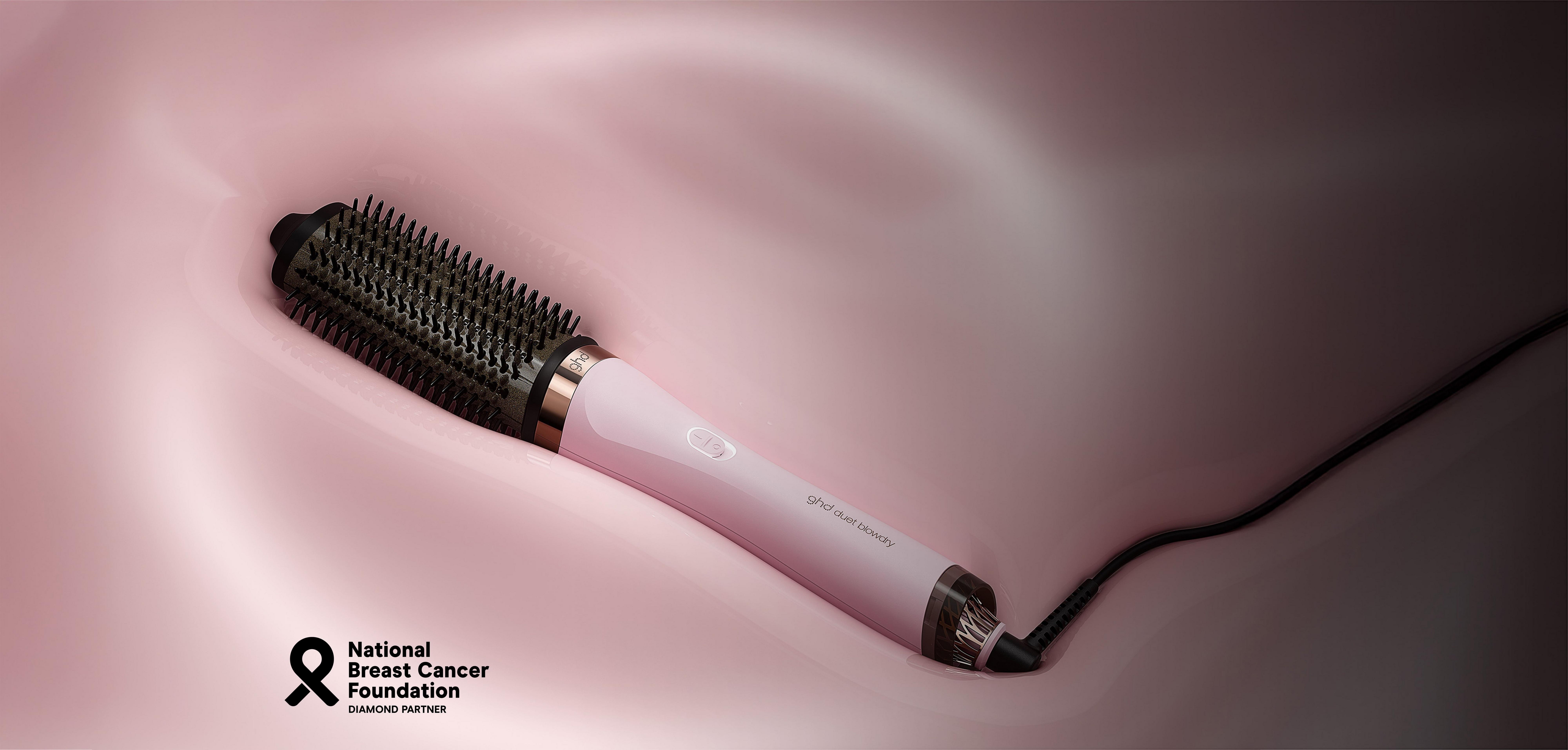 NEW GHD DUET BLOWDRY HAIR DRYER BRUSH IN PINK SORBET