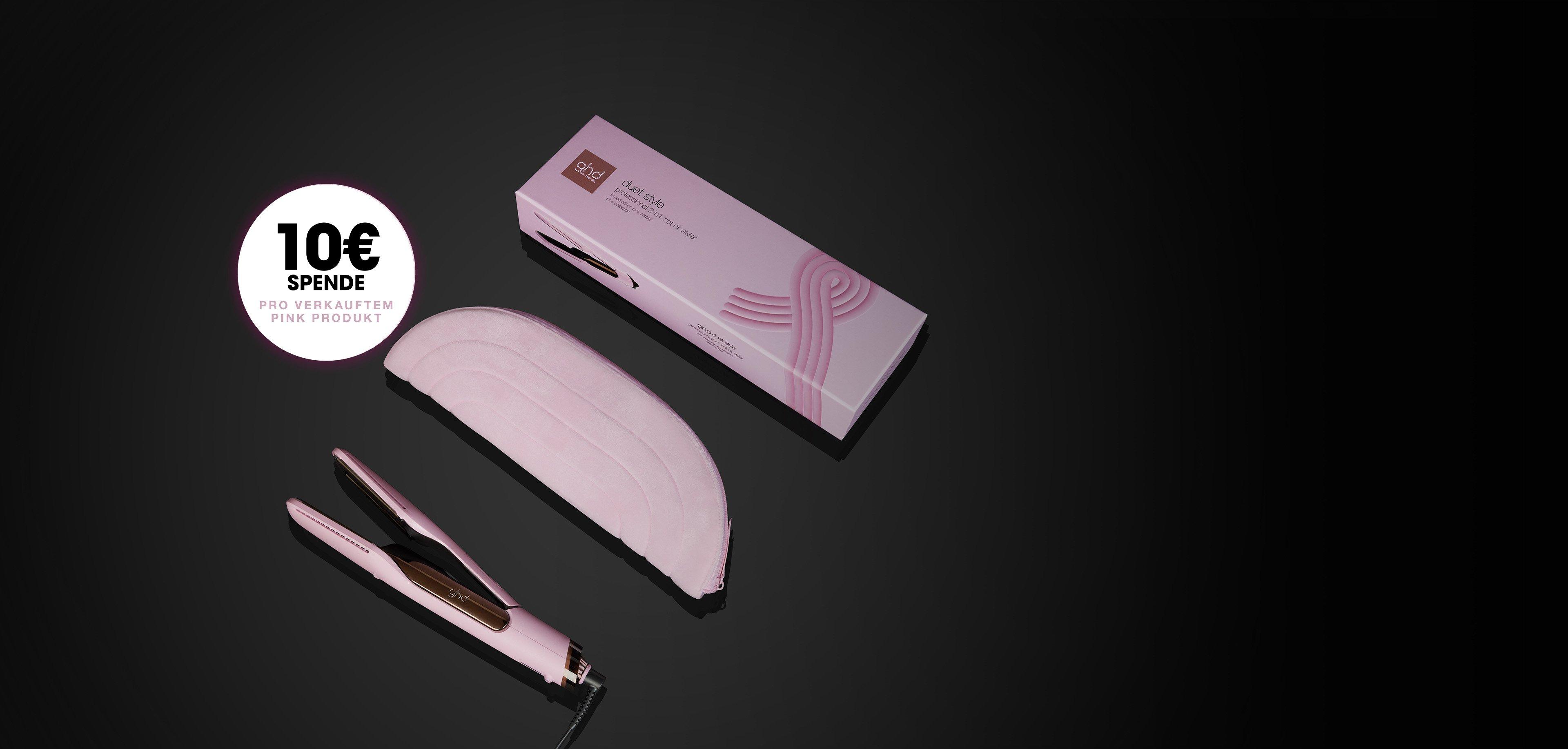 10€ pro verkauftem ghd duet style werden an die DKMS gespendet