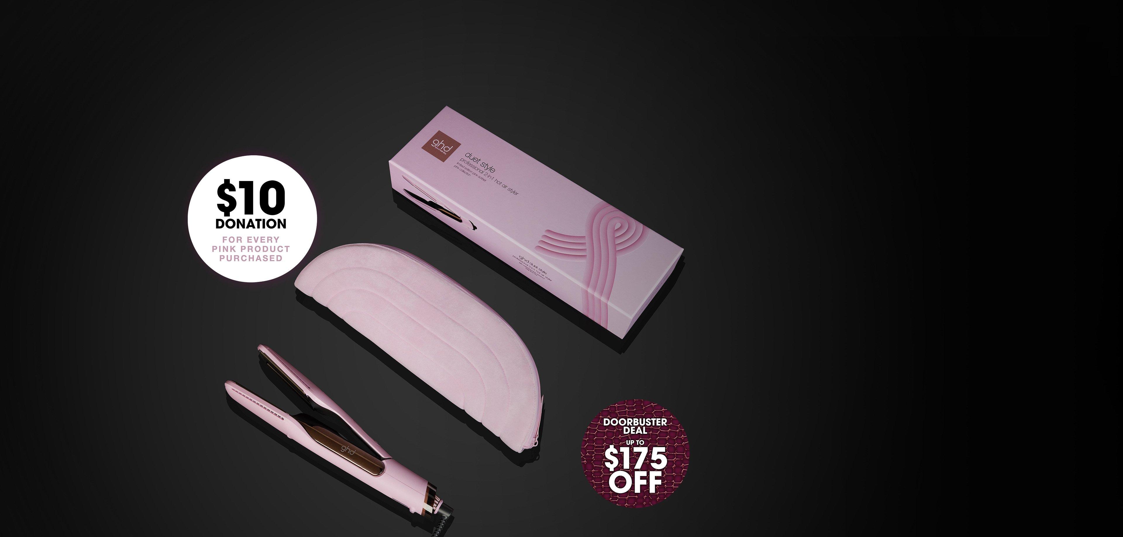 NEW GHD DUET STYLE 2-IN-1 HOT AIR STYLER IN PINK SORBET