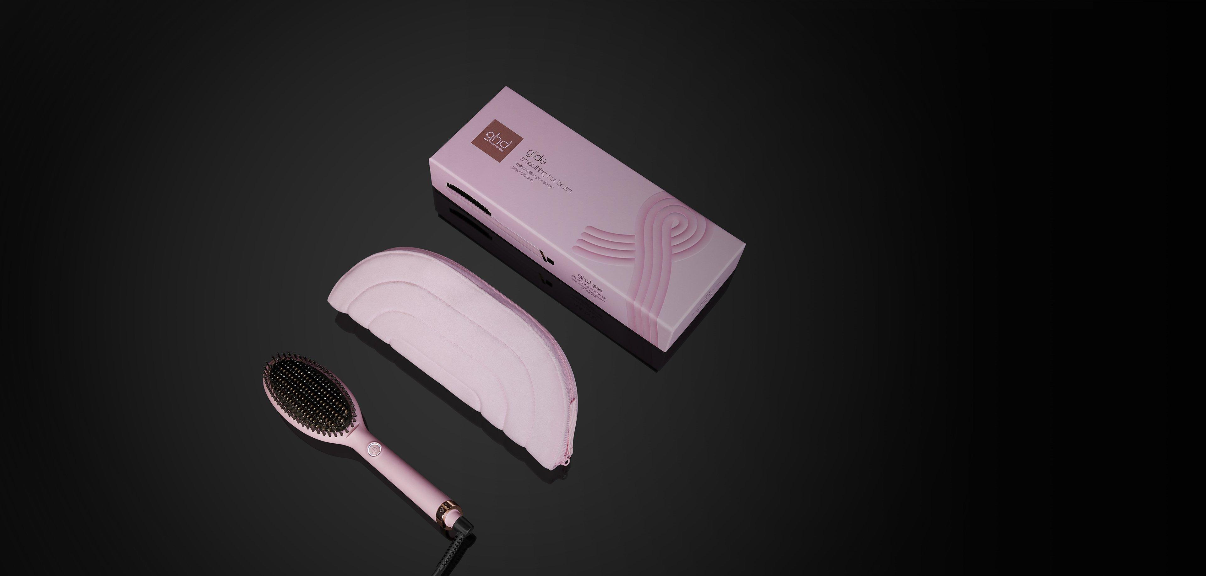 全新ghd Glide專業熱能造型梳–限量版雪葩粉紅色