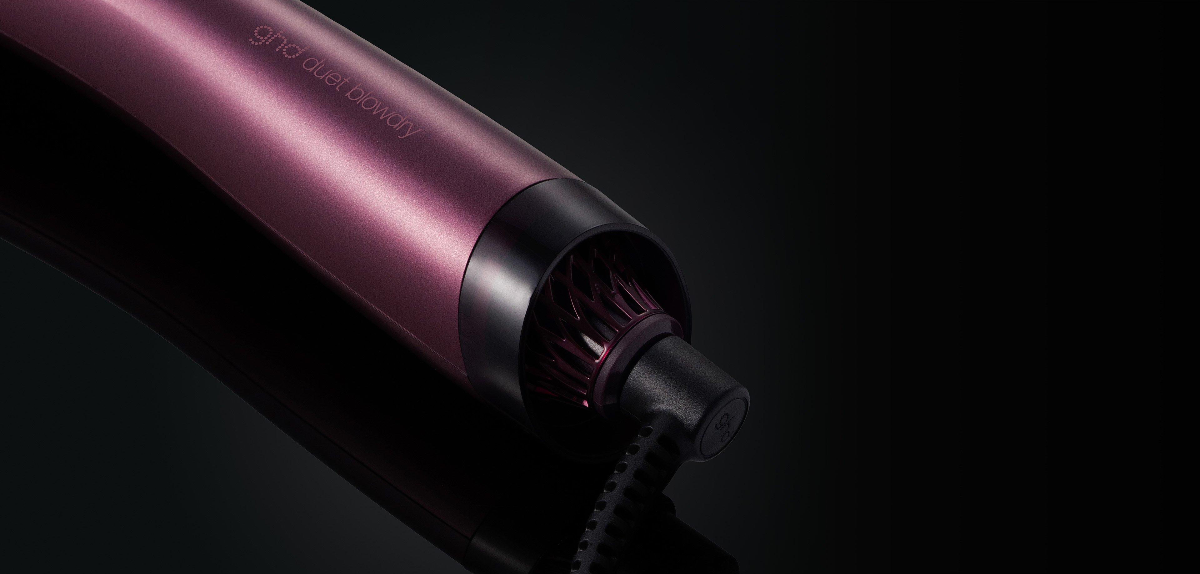 NEW GHD DUET BLOWDRY HAIR DRYER BRUSH FESTIVE GIFT SET IN CHERRY CHIC