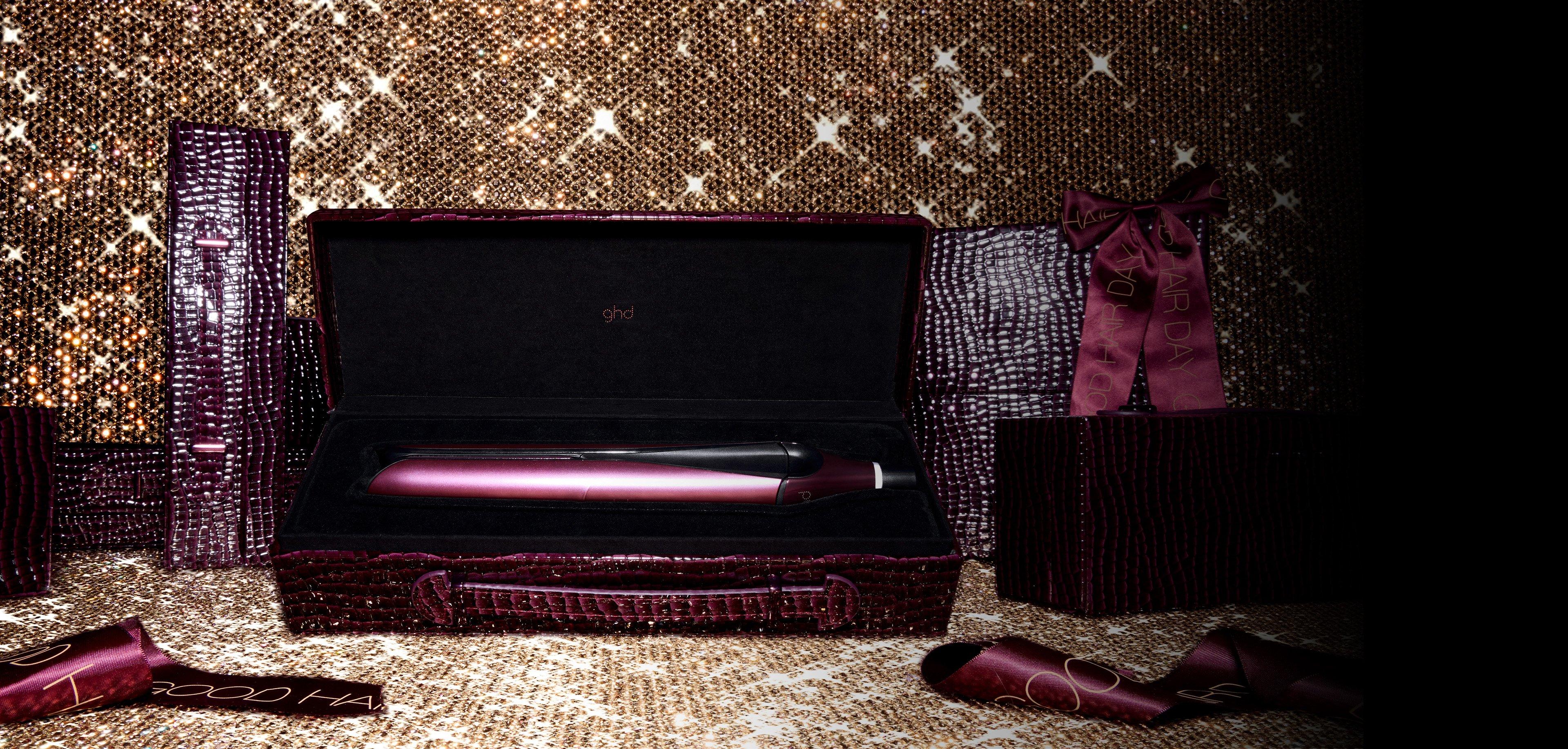 NEW GHD CHRONOS HAIR STRAIGHTENER (26MM PLATE) CHERRY CHIC