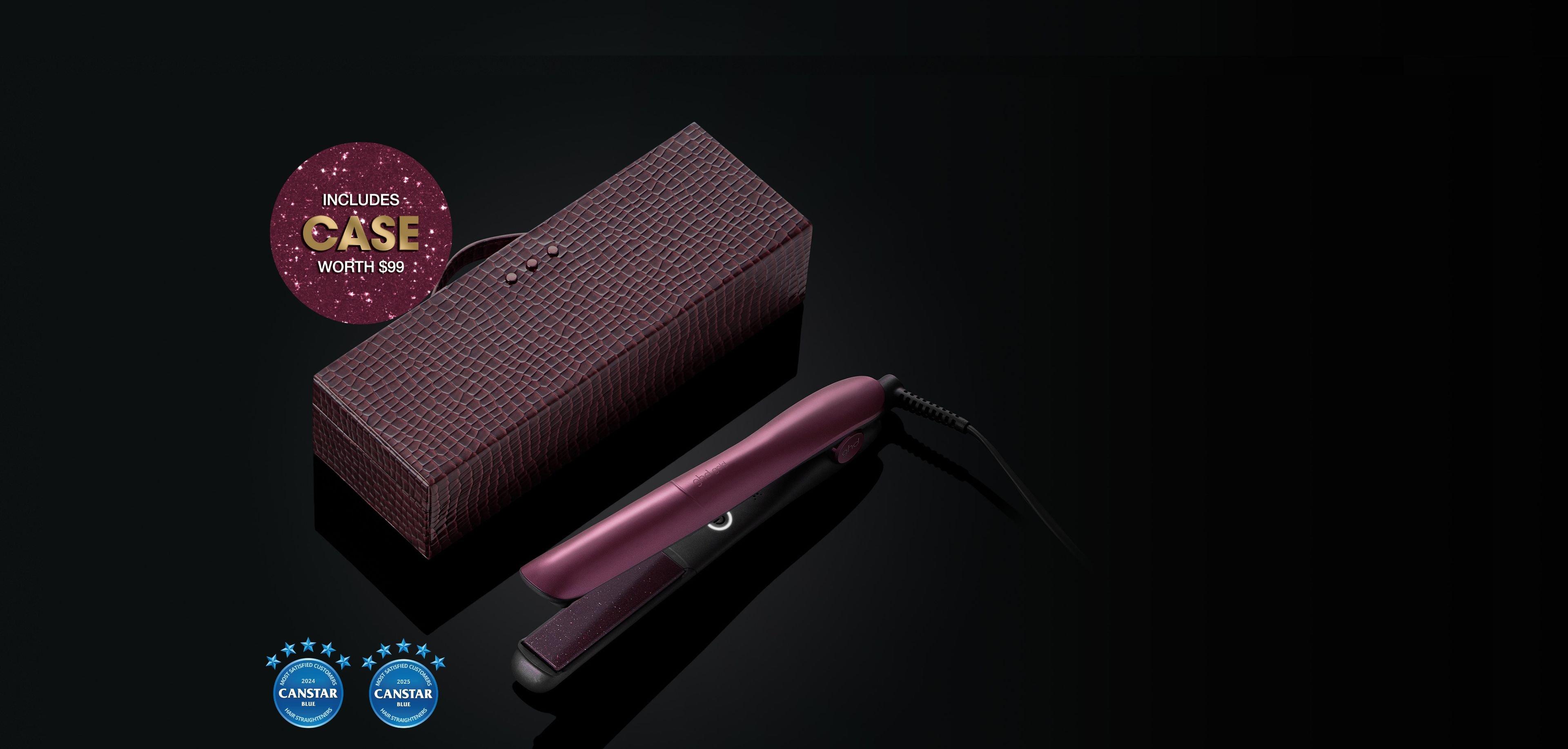 NEW GHD GOLD® HAIR STRAIGHTENER (26MM PLATE) CHERRY CHIC